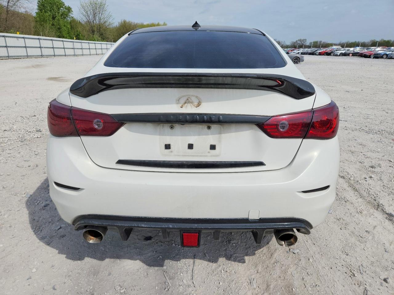 2014 Infiniti Q50 Premium White vin: JN1BV7AP2EM690352