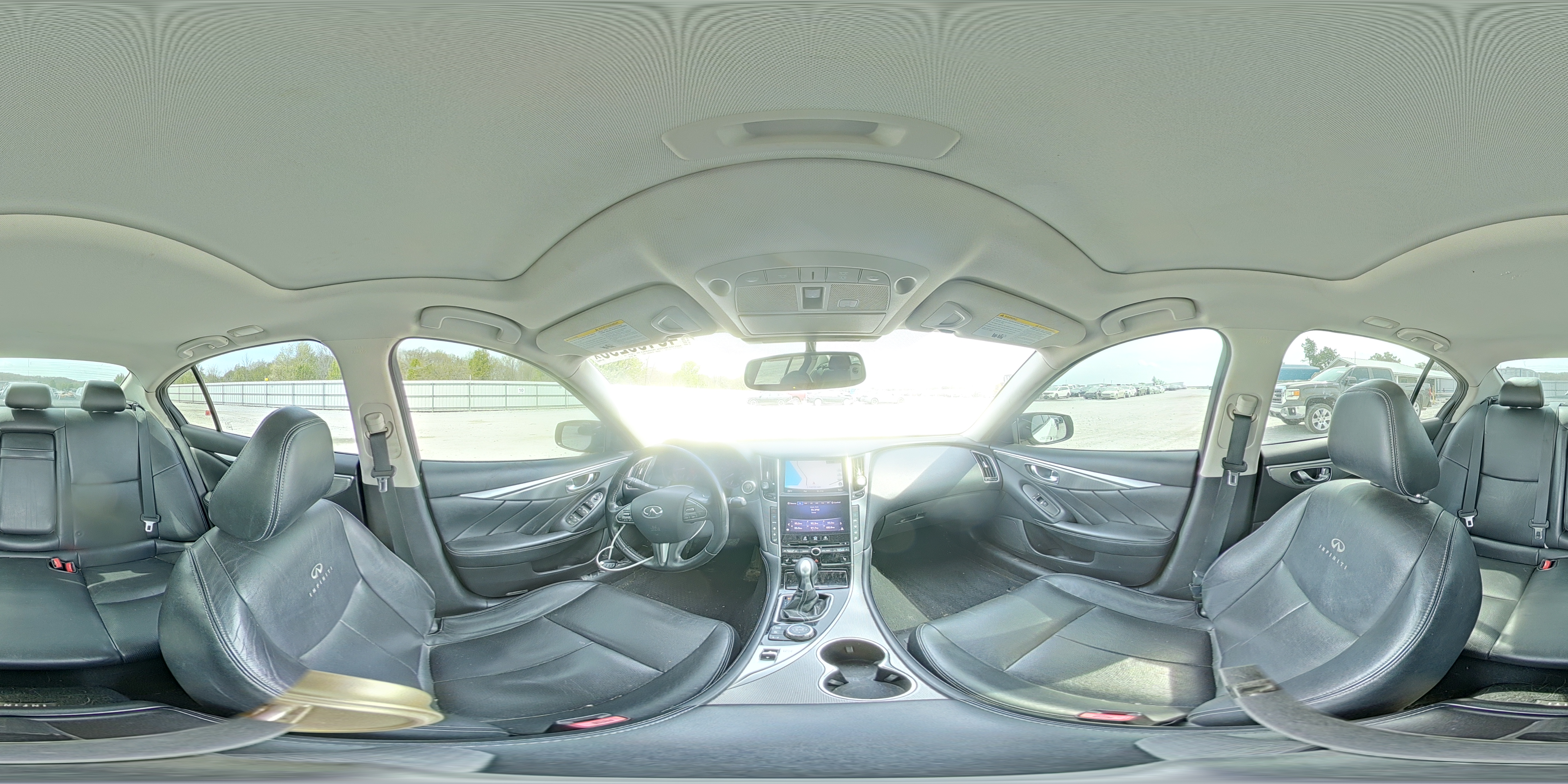 2014 Infiniti Q50 Premium White vin: JN1BV7AP2EM690352