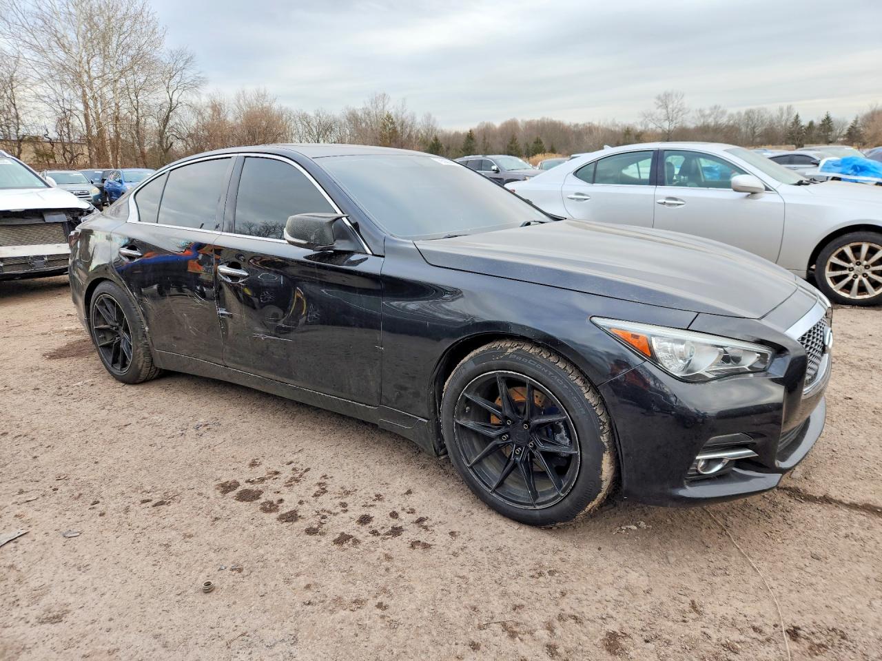 2015 Infiniti Q50 Premium Черный vin: JN1BV7AP2FM330323