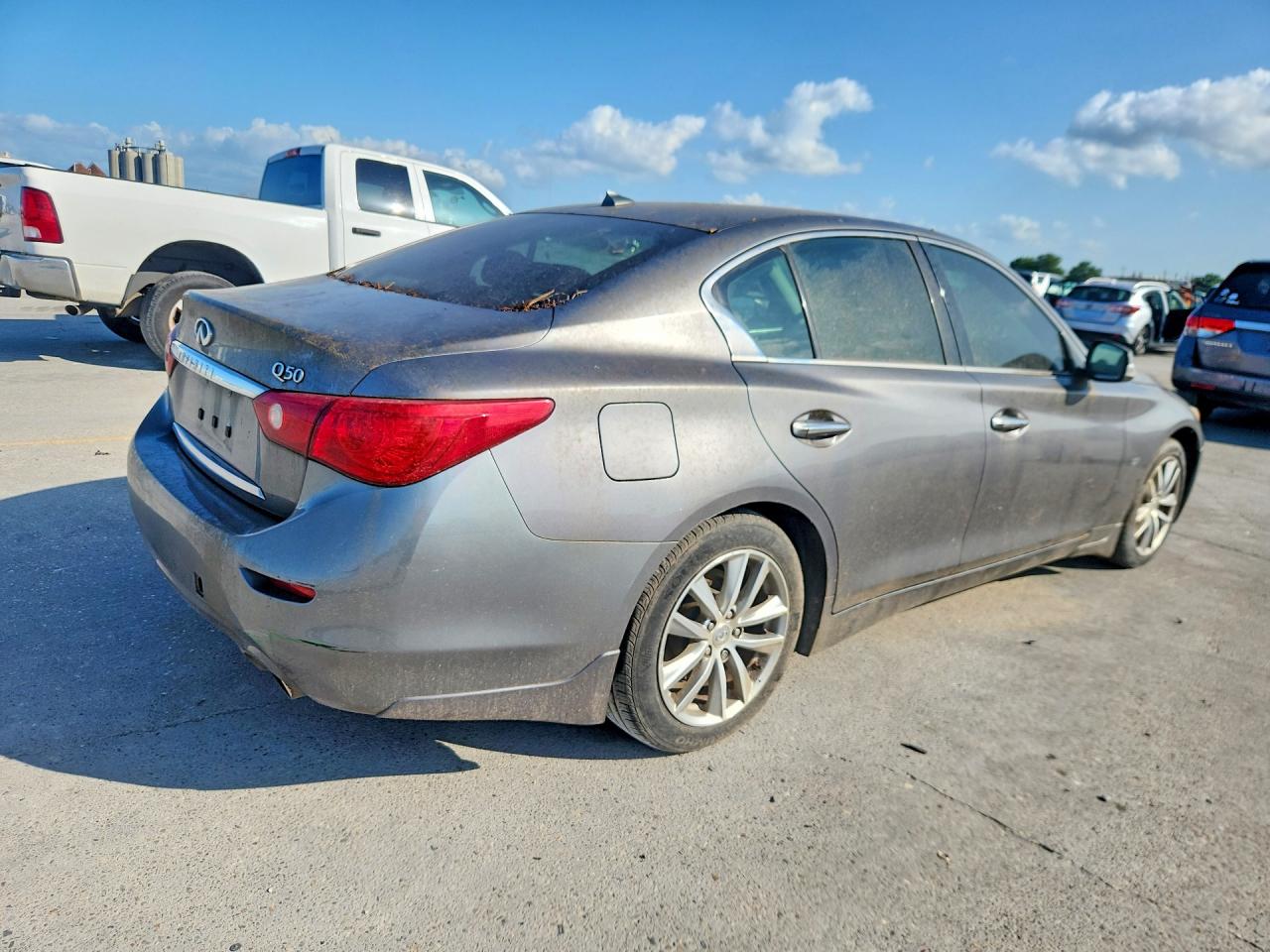 2015 Infiniti Q50 Premium Gray vin: JN1BV7AP2FM332525