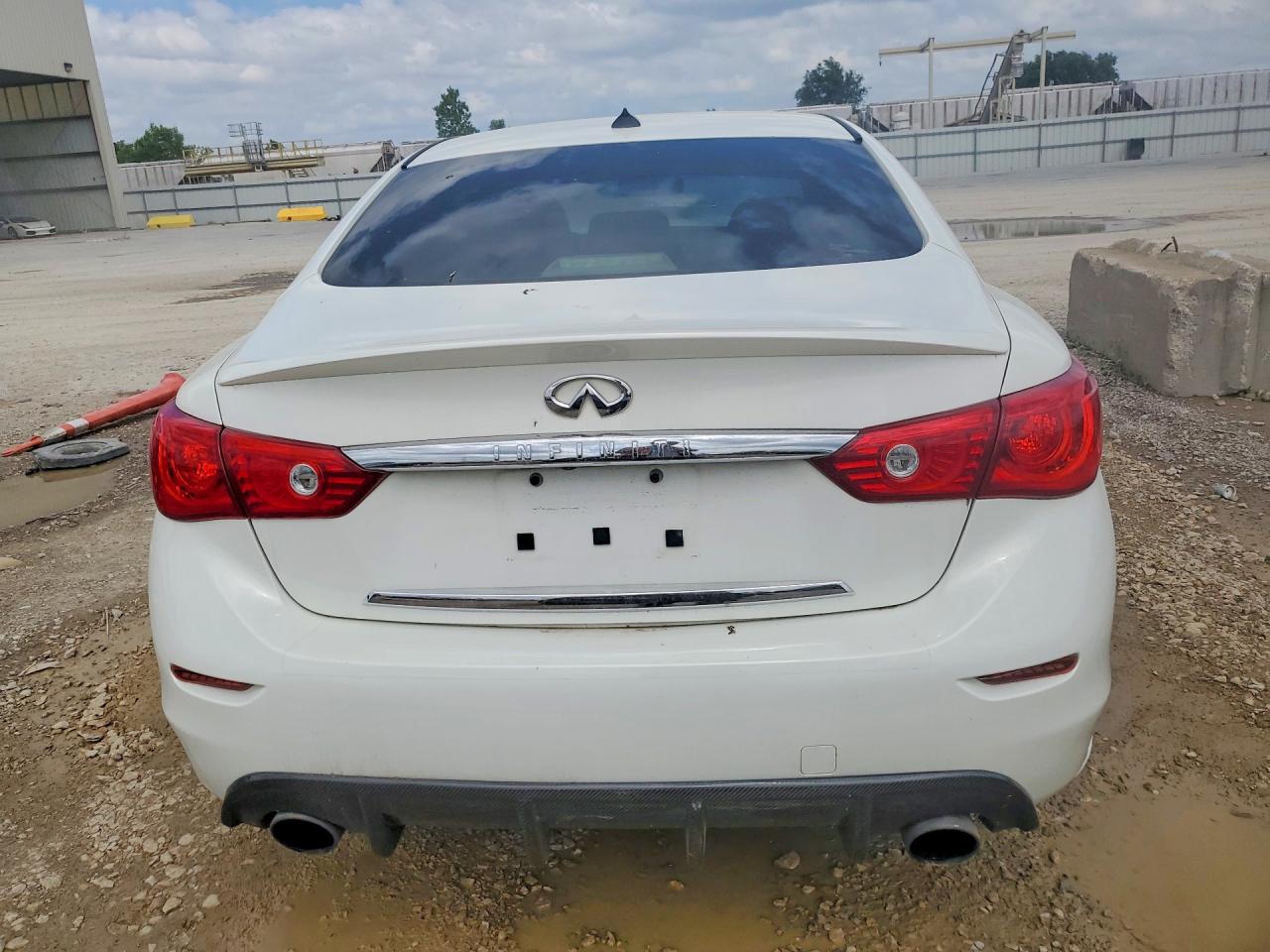 2015 Infiniti Q50 Sport White vin: JN1BV7AP2FM335988