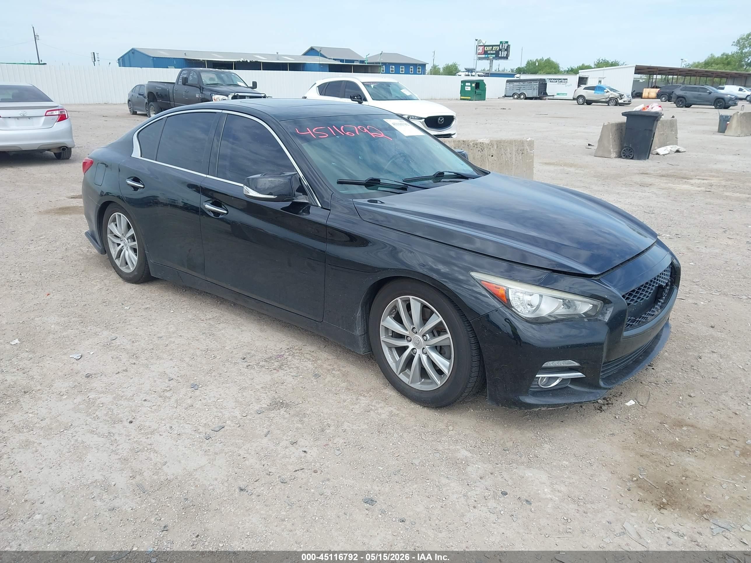 2015 Infiniti Q50 Premium Black vin: JN1BV7AP2FM337434
