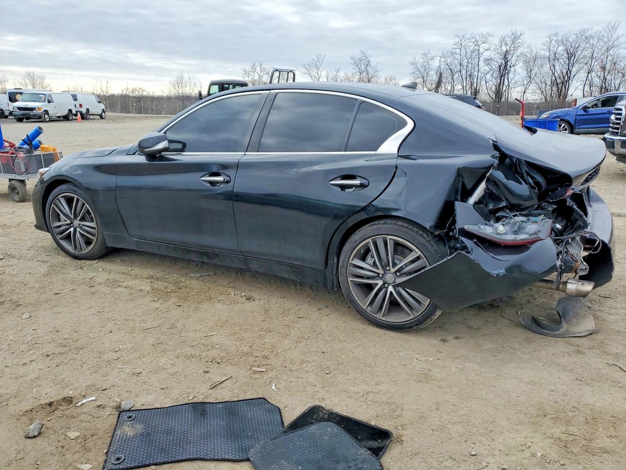 2015 Infiniti Q50 Sport Black vin: JN1BV7AR7FM422593