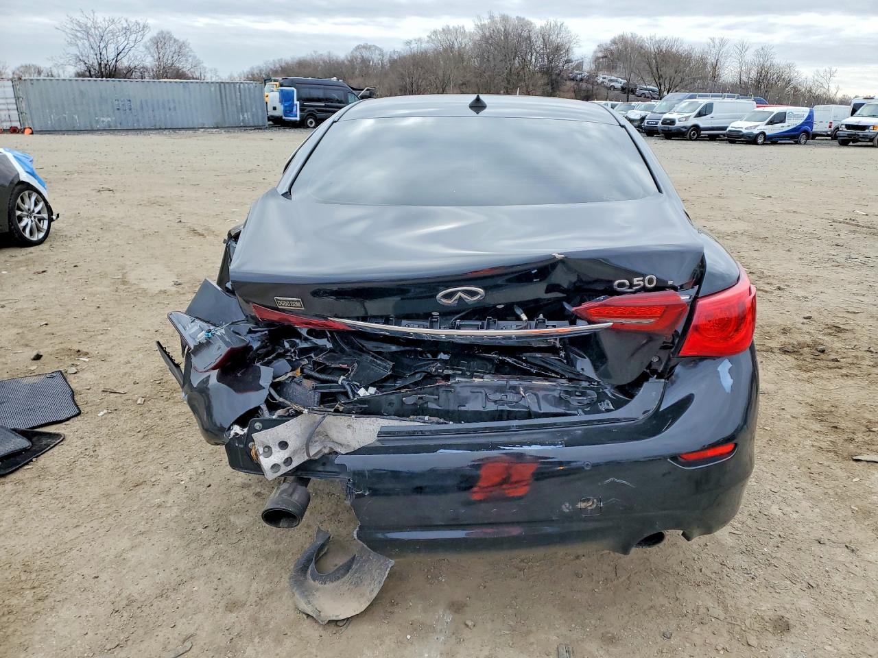 2015 Infiniti Q50 Sport Black vin: JN1BV7AR7FM422593