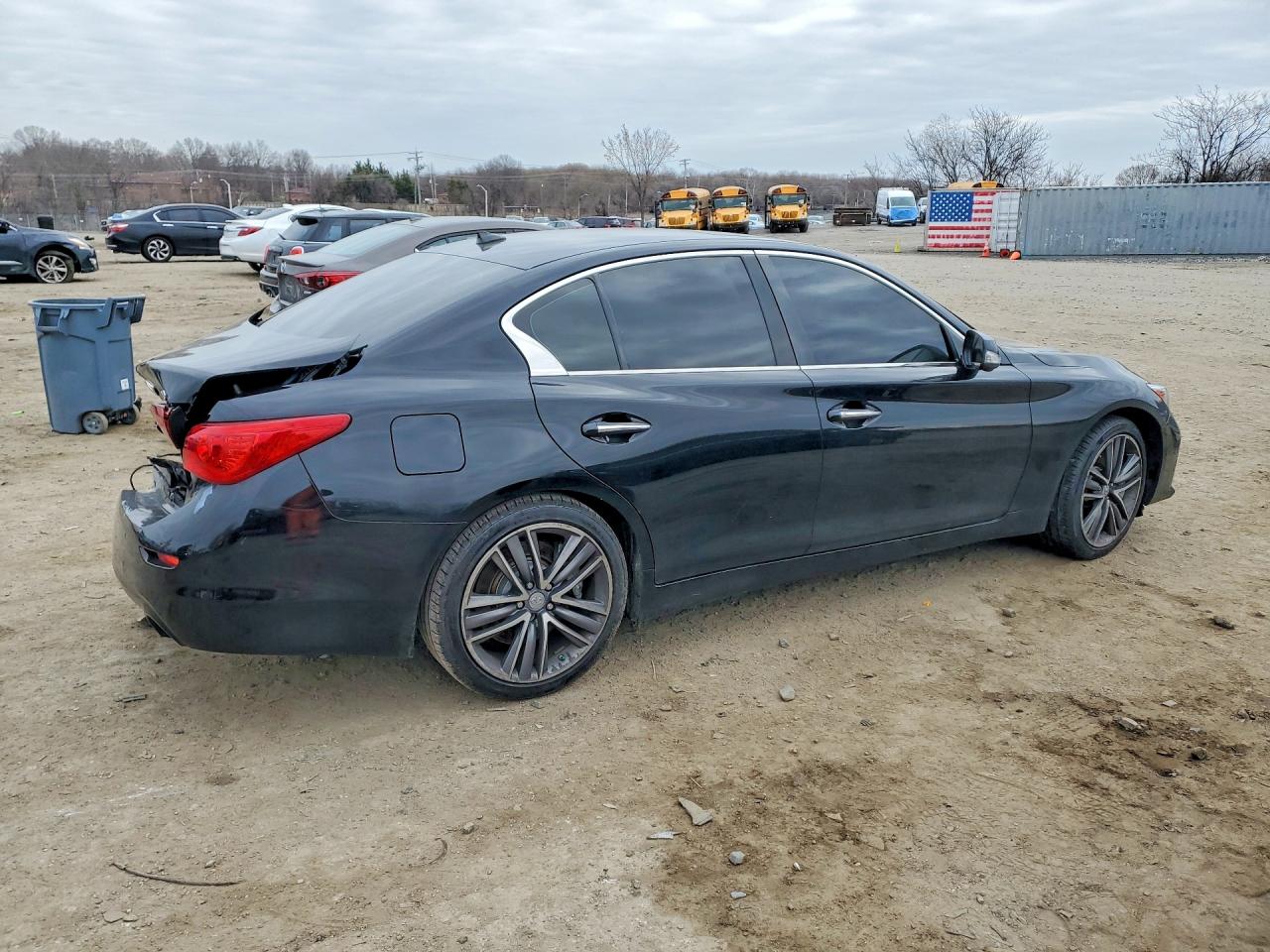 2015 Infiniti Q50 Sport Black vin: JN1BV7AR7FM422593