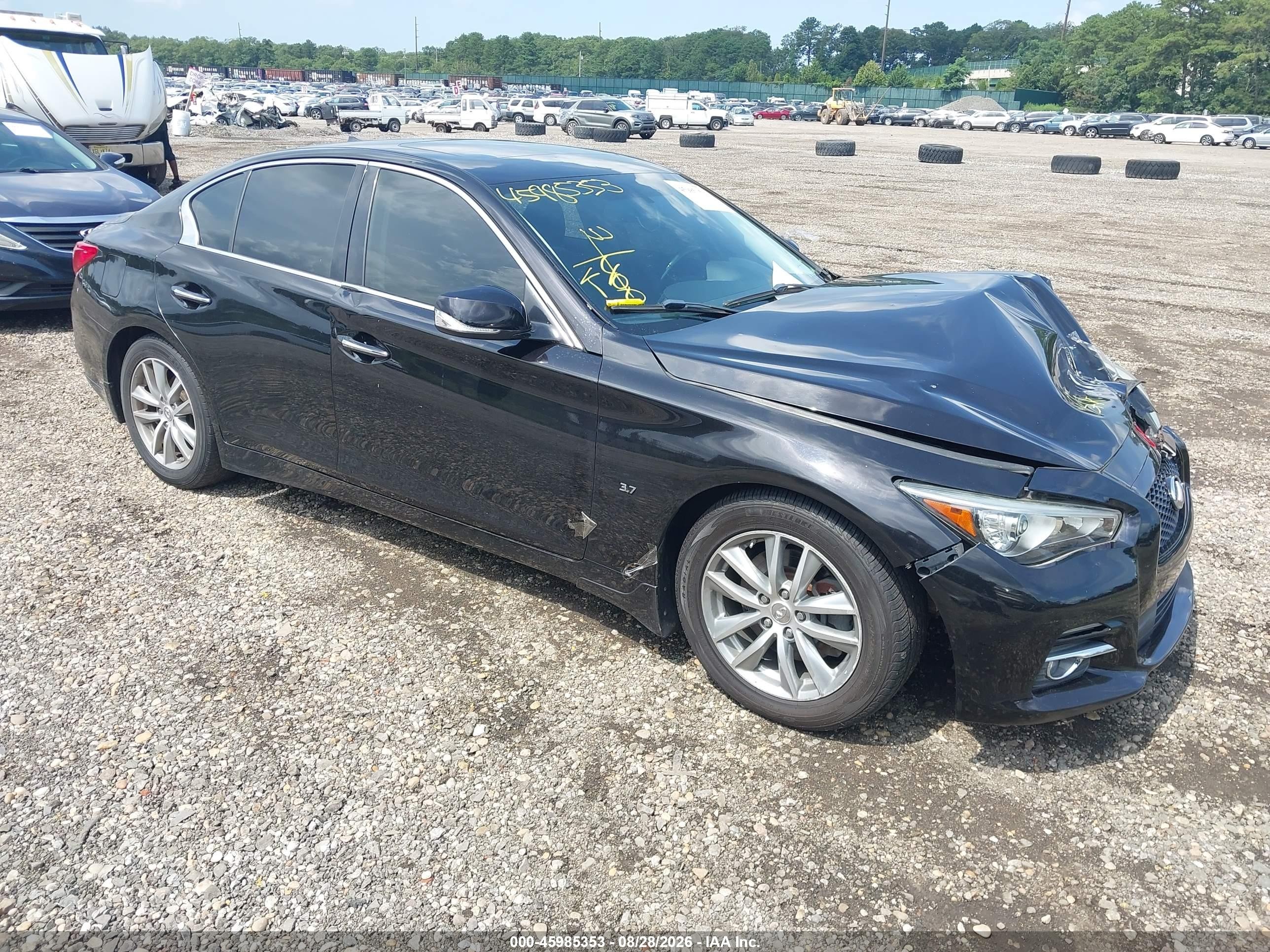 2015 Infiniti Q50 Premium Черный vin: JN1BV7AP2FM340902