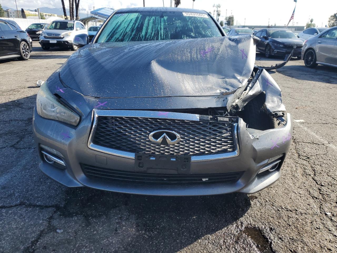 2015 Infiniti Q50 Base Gray vin: JN1BV7AP2FM341001