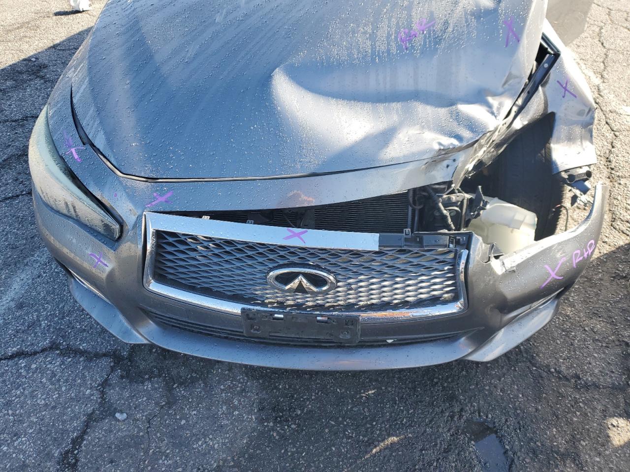 2015 Infiniti Q50 Base Gray vin: JN1BV7AP2FM341001