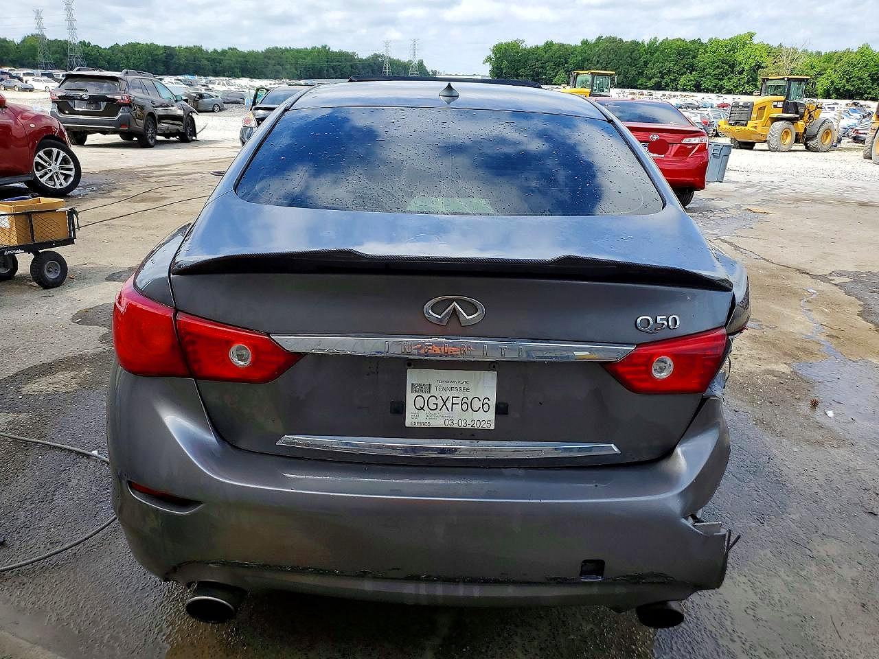 2015 Infiniti Q50 Premium Gray vin: JN1BV7AP2FM341113