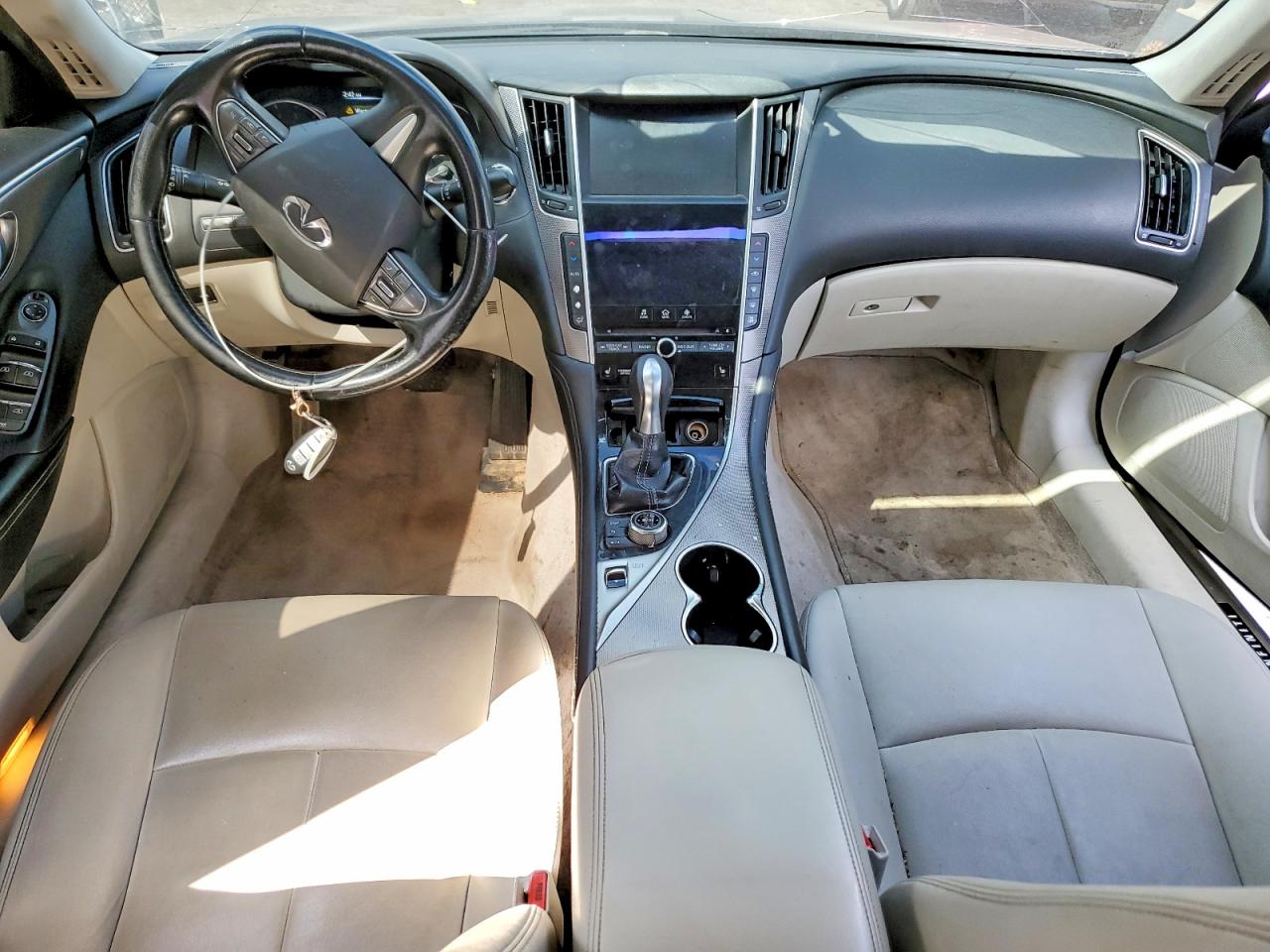 2015 Infiniti Q50 Premium Gray vin: JN1BV7AP2FM341113