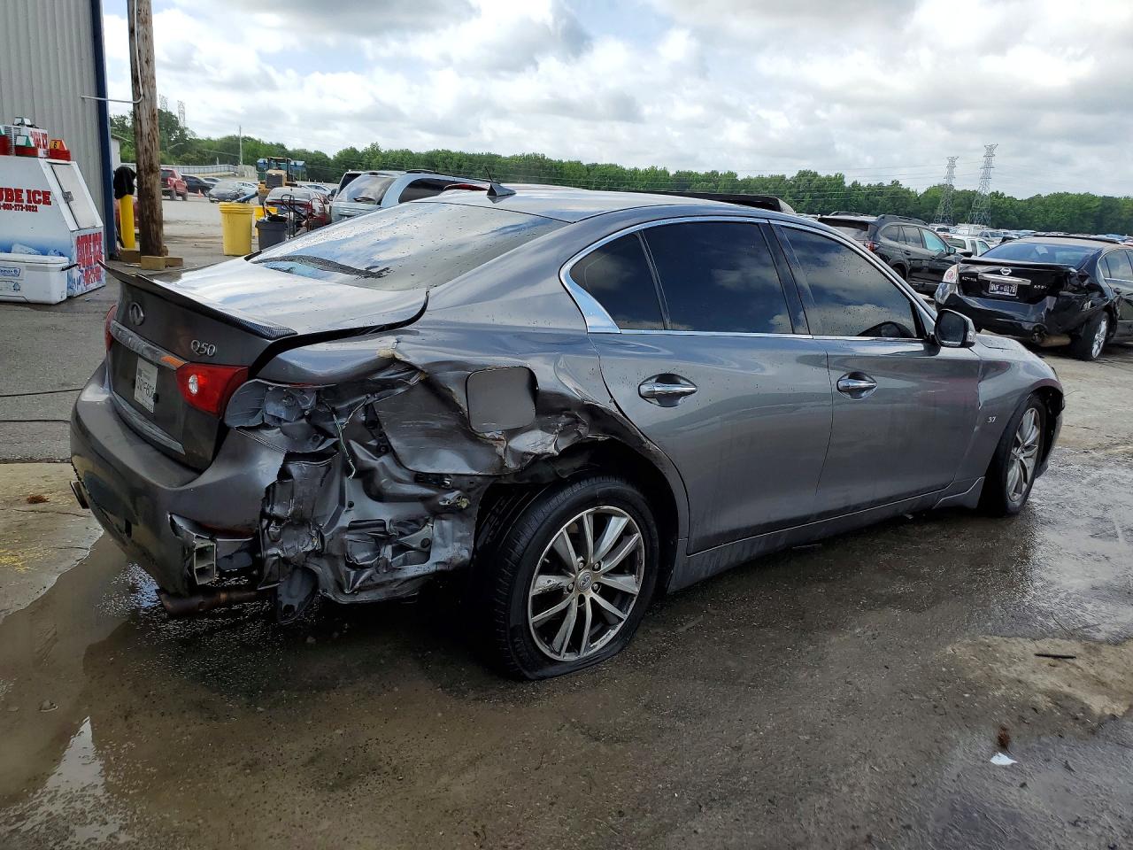 2015 Infiniti Q50 Premium Gray vin: JN1BV7AP2FM341113