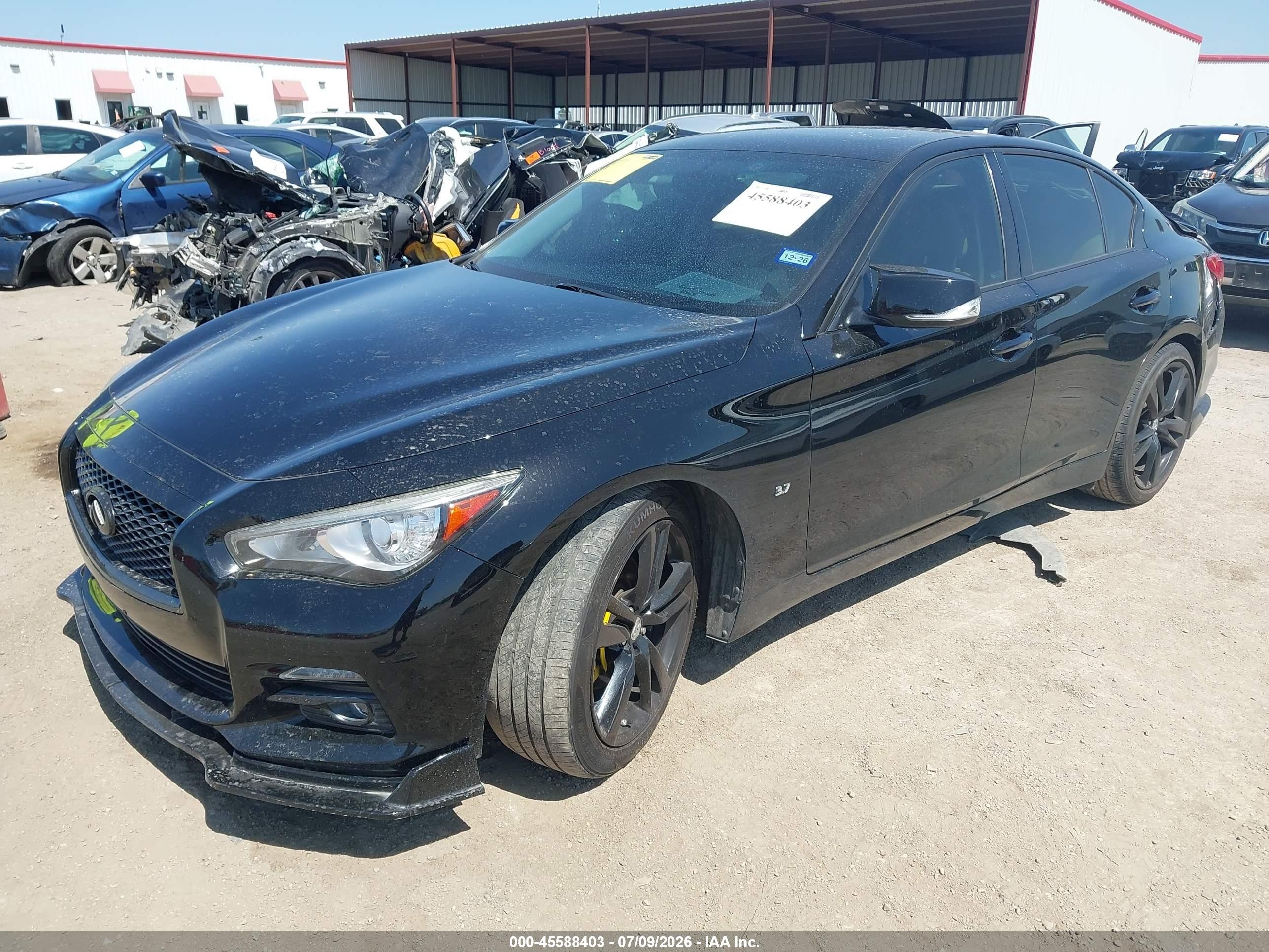 2015 Infiniti Q50 Premium Black vin: JN1BV7AP2FM342813