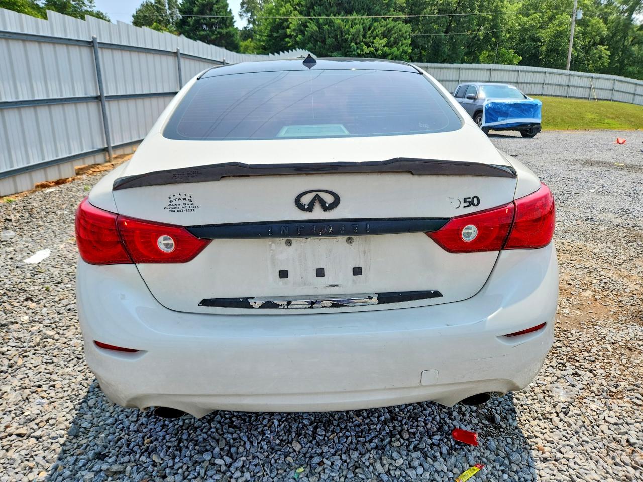 2015 Infiniti Q50 Premium White vin: JN1BV7AP2FM343301