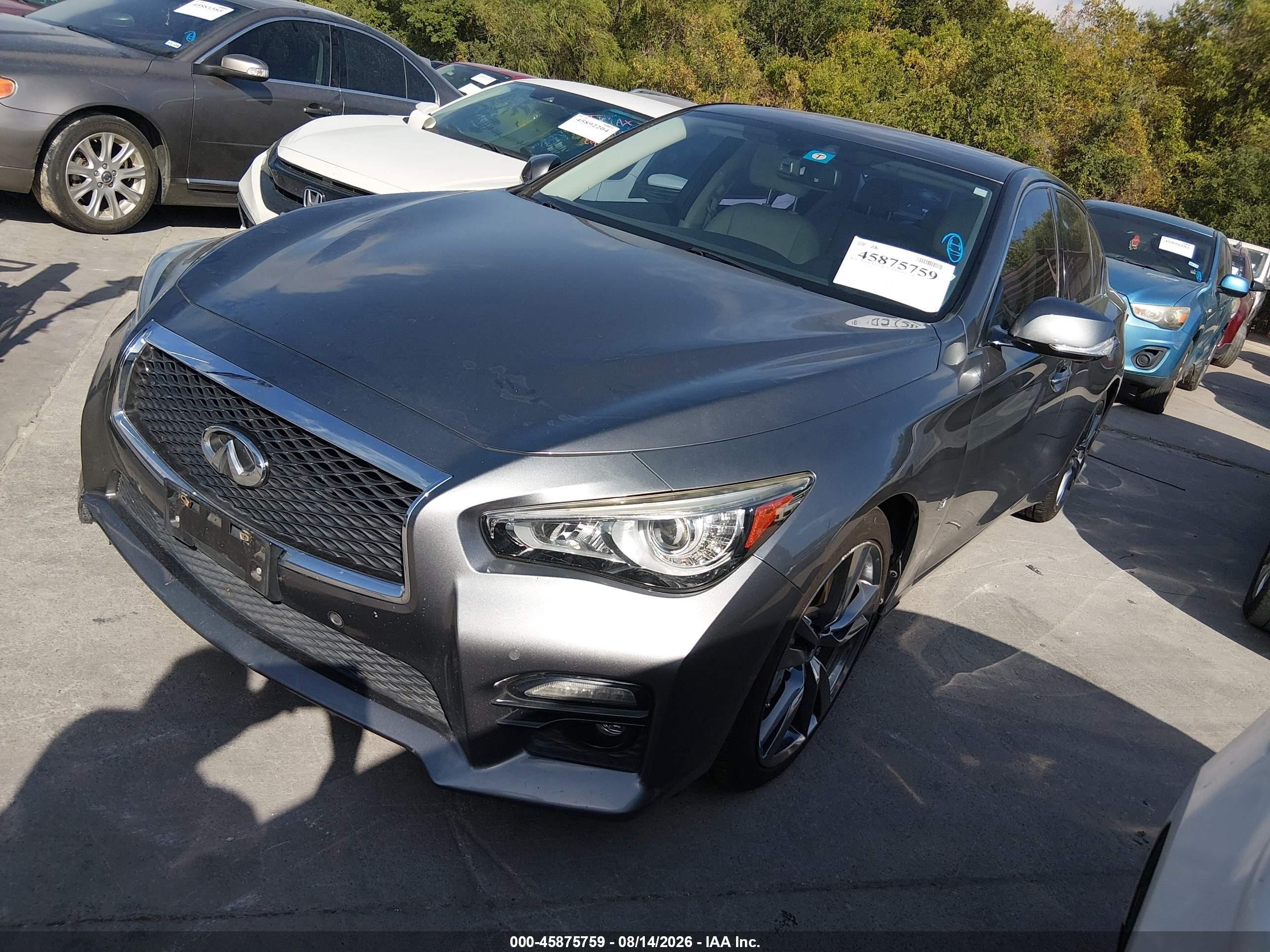 2015 Infiniti Q50 Premium/sport Black vin: JN1BV7AP2FM344576
