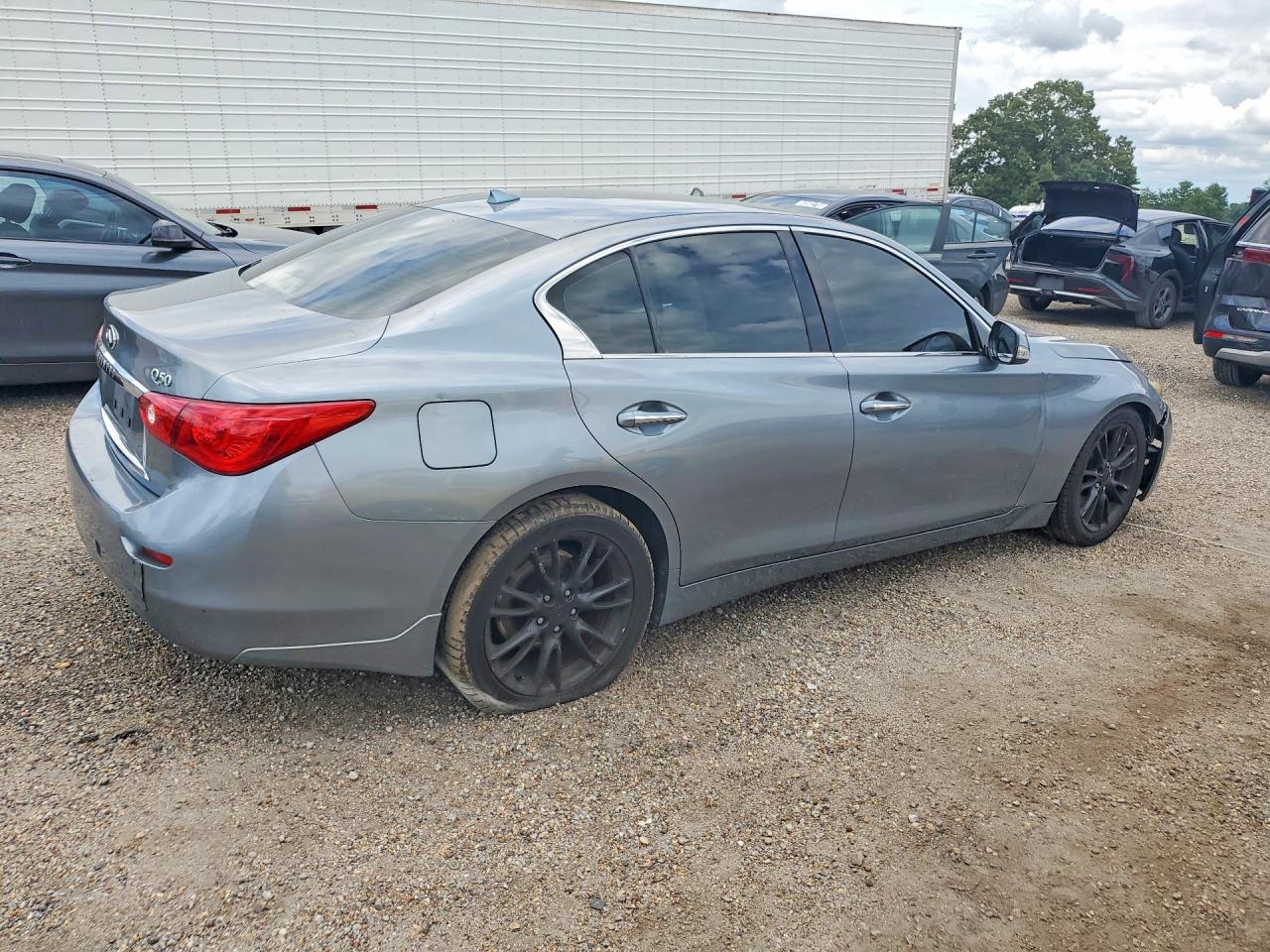 2015 Infiniti Q50 Premium Blue vin: JN1BV7AP2FM346831