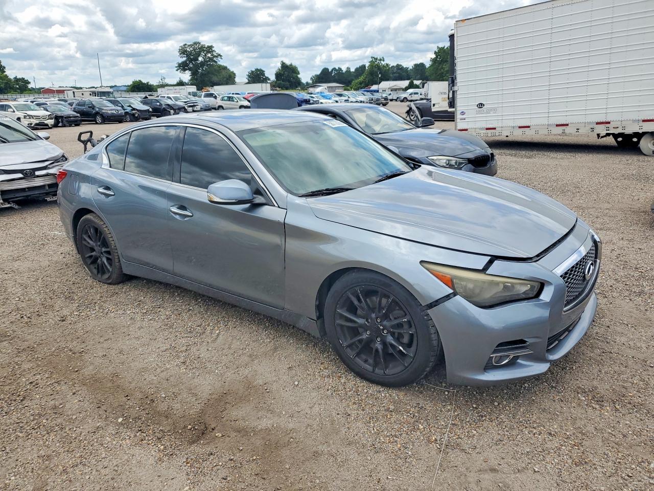 2015 Infiniti Q50 Premium Blue vin: JN1BV7AP2FM346831