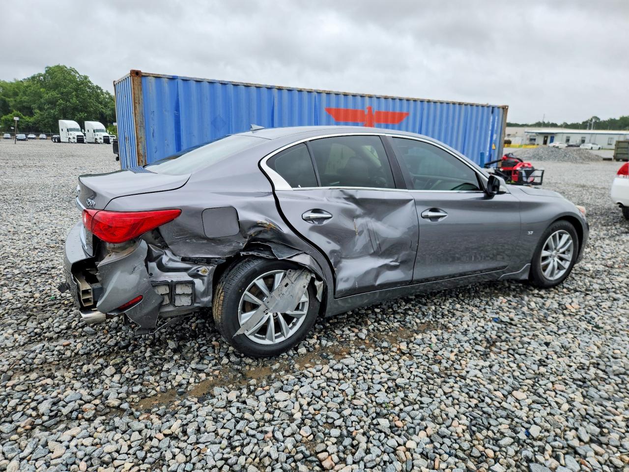 2015 Infiniti Q50 Base Серый vin: JN1BV7AP2FM354380