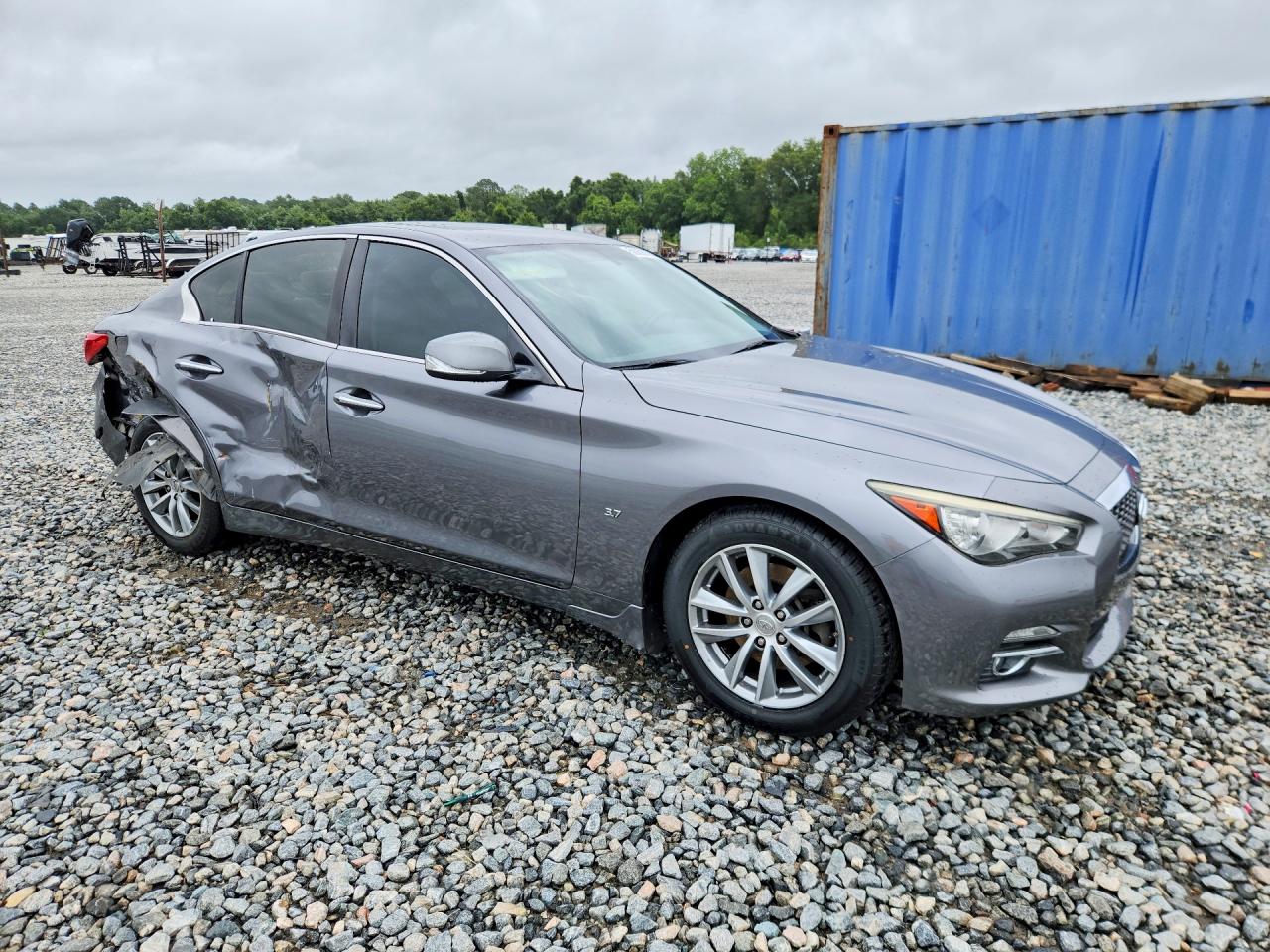 2015 Infiniti Q50 Base Серый vin: JN1BV7AP2FM354380