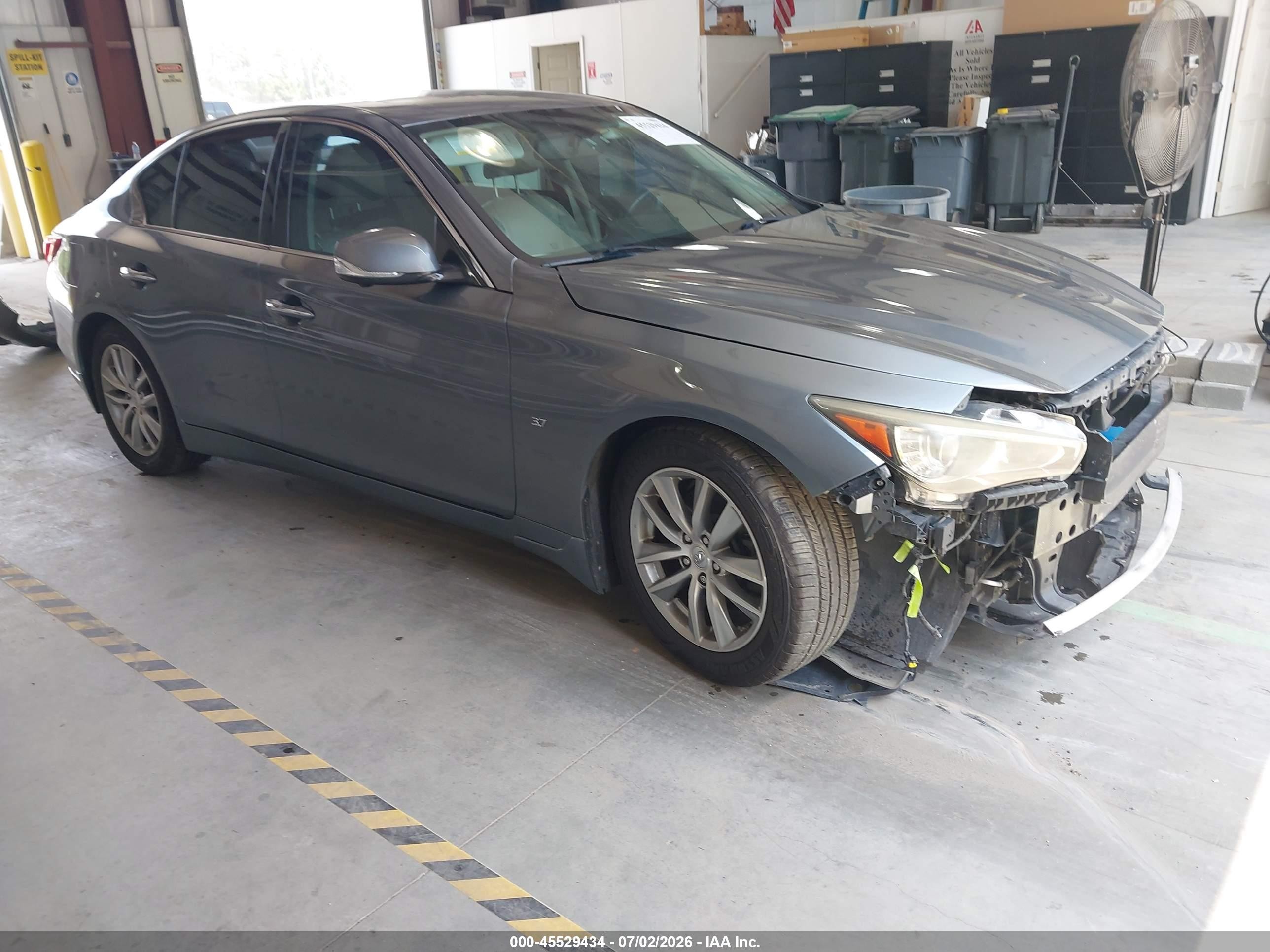 2015 Infiniti Q50 Premium Blue vin: JN1BV7AP2FM354881