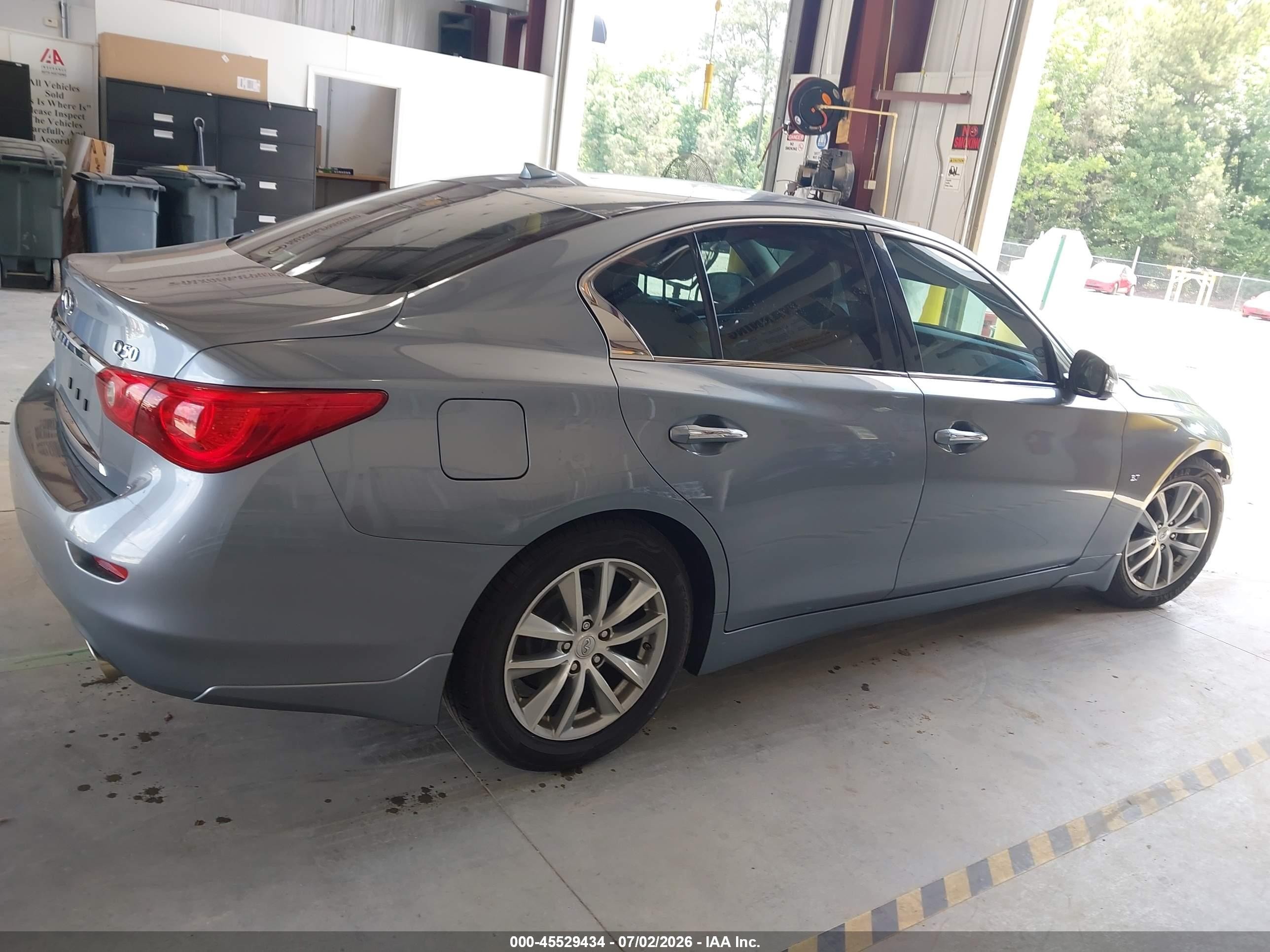 2015 Infiniti Q50 Premium Blue vin: JN1BV7AP2FM354881