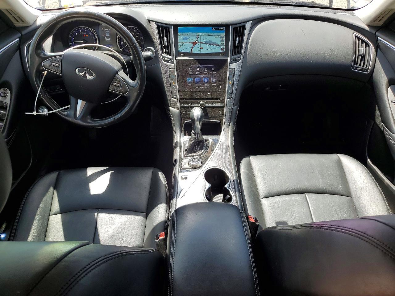 2014 Infiniti Q50 Base Silver vin: JN1BV7AP3EM670207