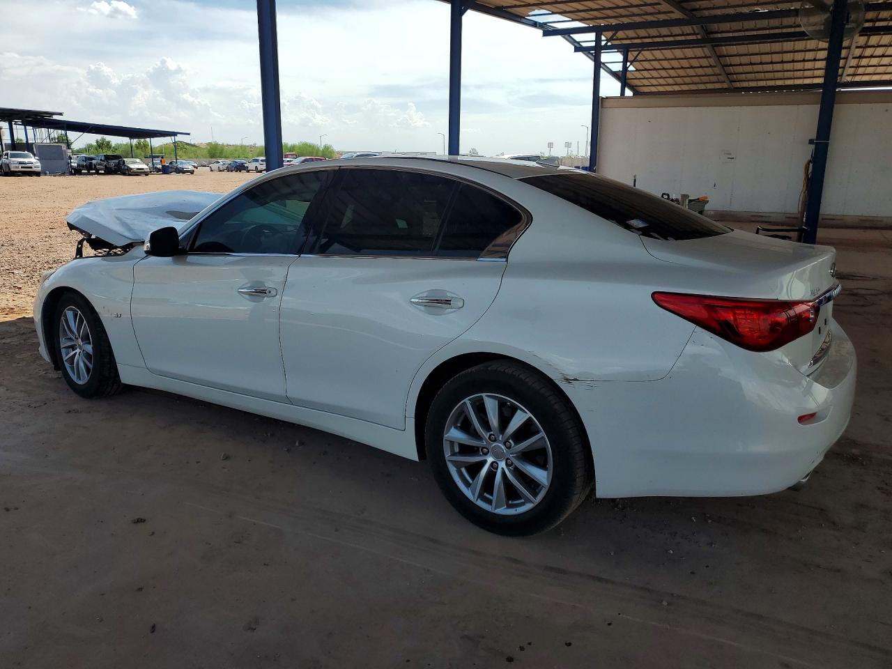 2014 Infiniti Q50 Base White vin: JN1BV7AP3EM670577