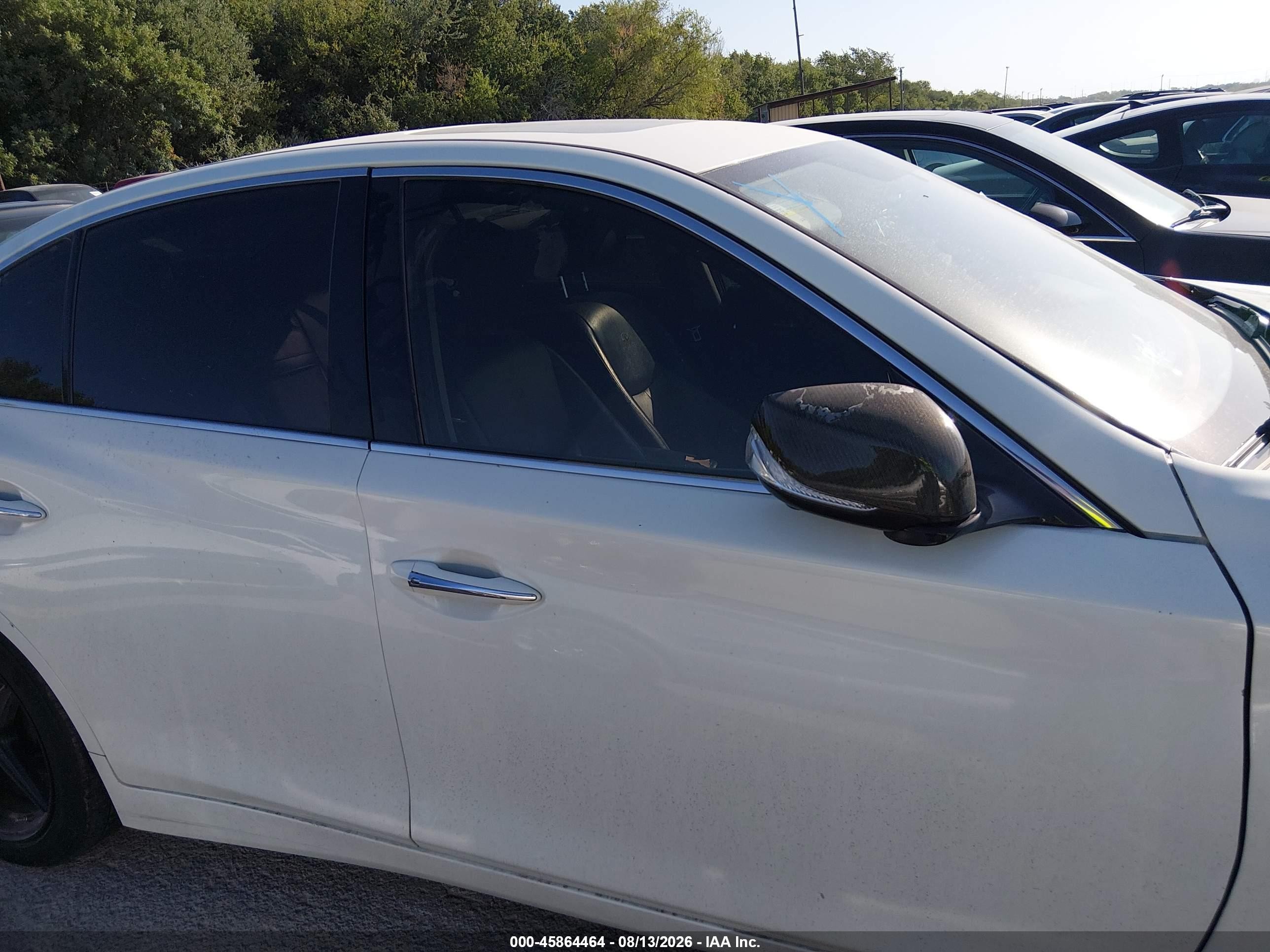 2014 Infiniti Q50 Premium White vin: JN1BV7AP3EM671597