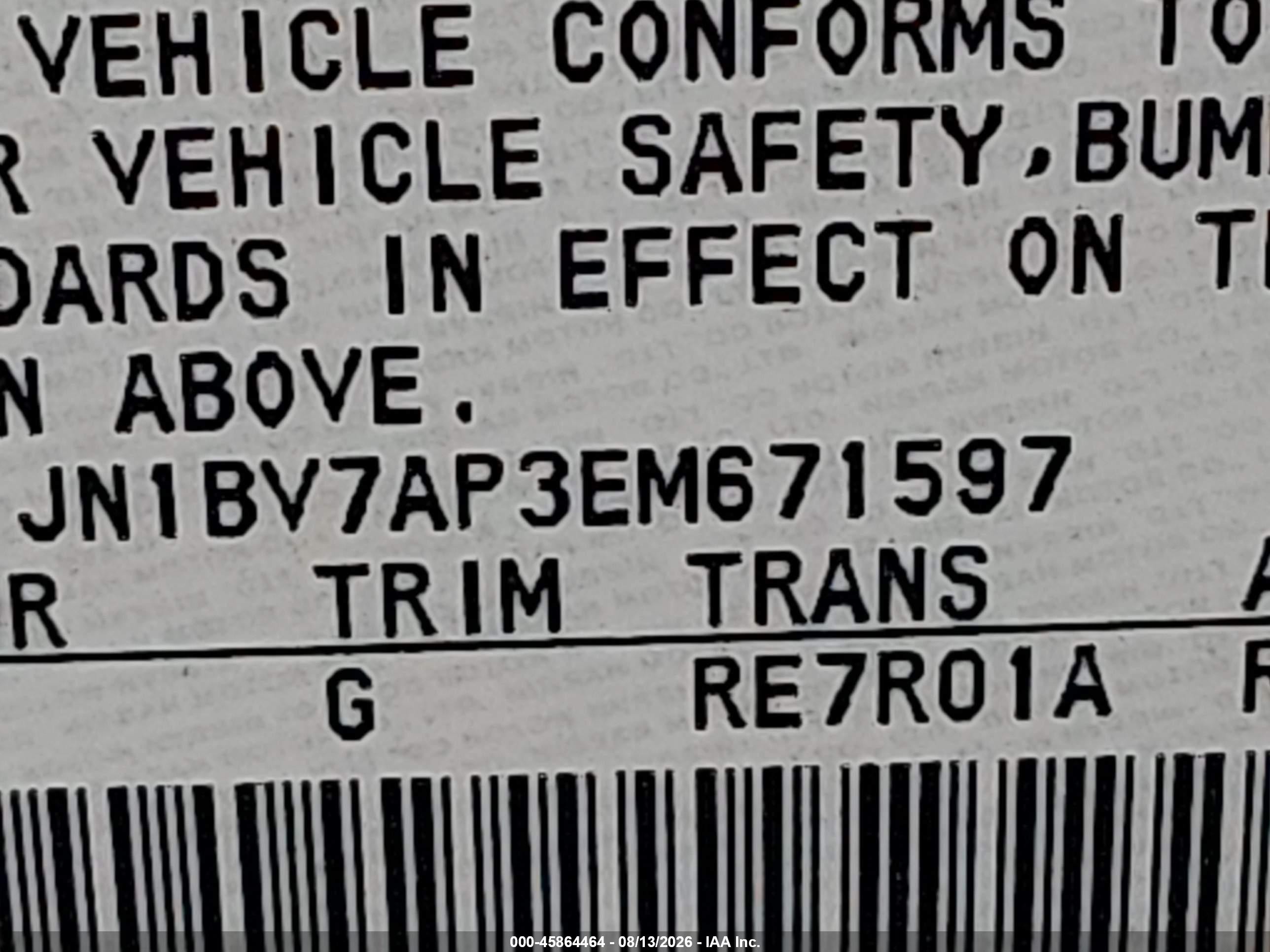 2014 Infiniti Q50 Premium White vin: JN1BV7AP3EM671597