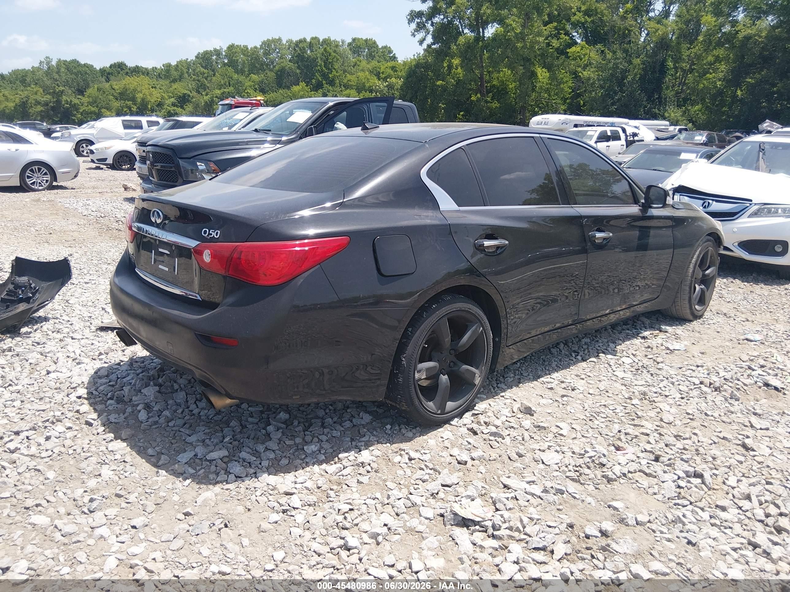 2014 Infiniti Q50 Premium Black vin: JN1BV7AP3EM673981