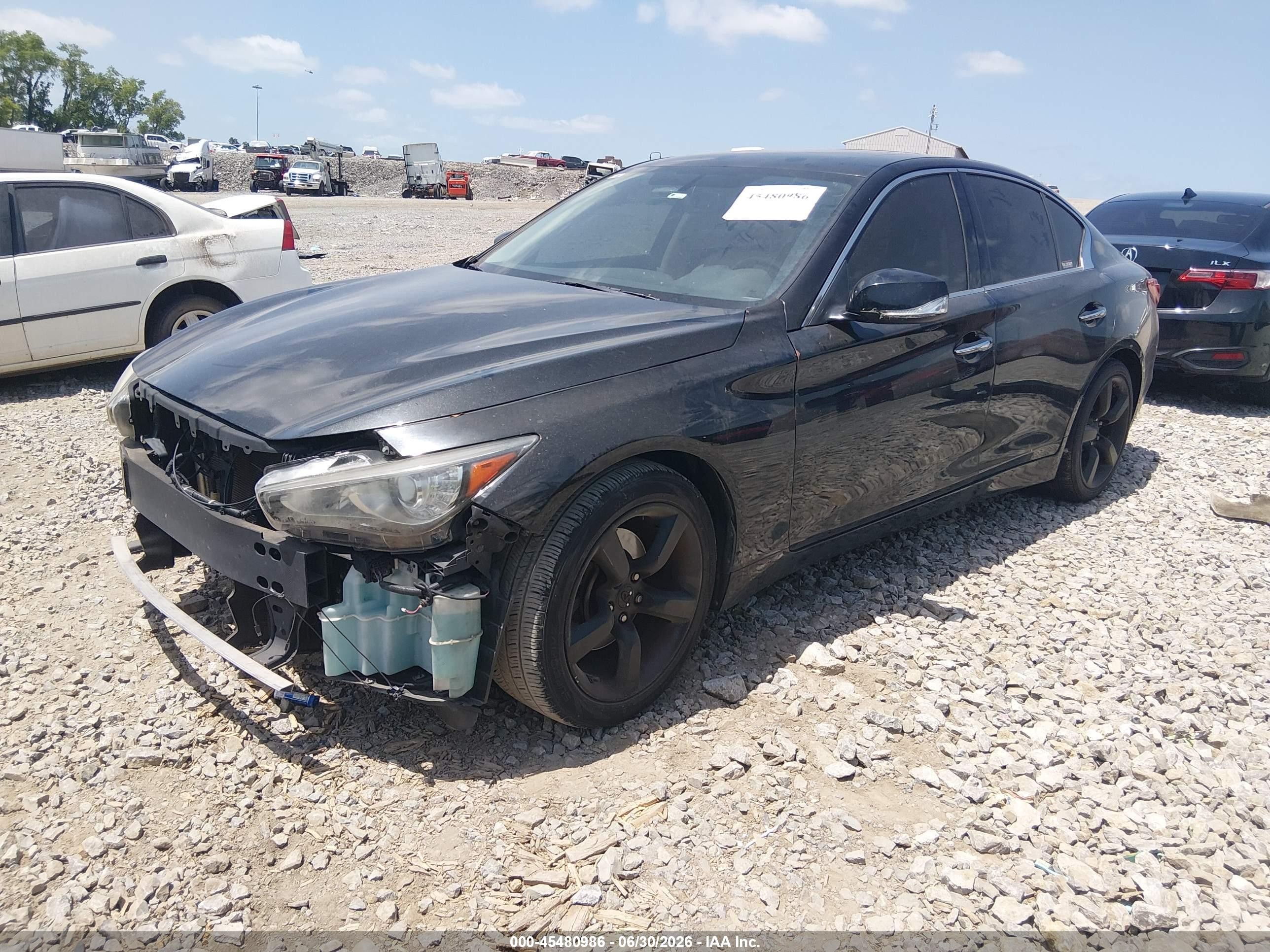 2014 Infiniti Q50 Premium Black vin: JN1BV7AP3EM673981