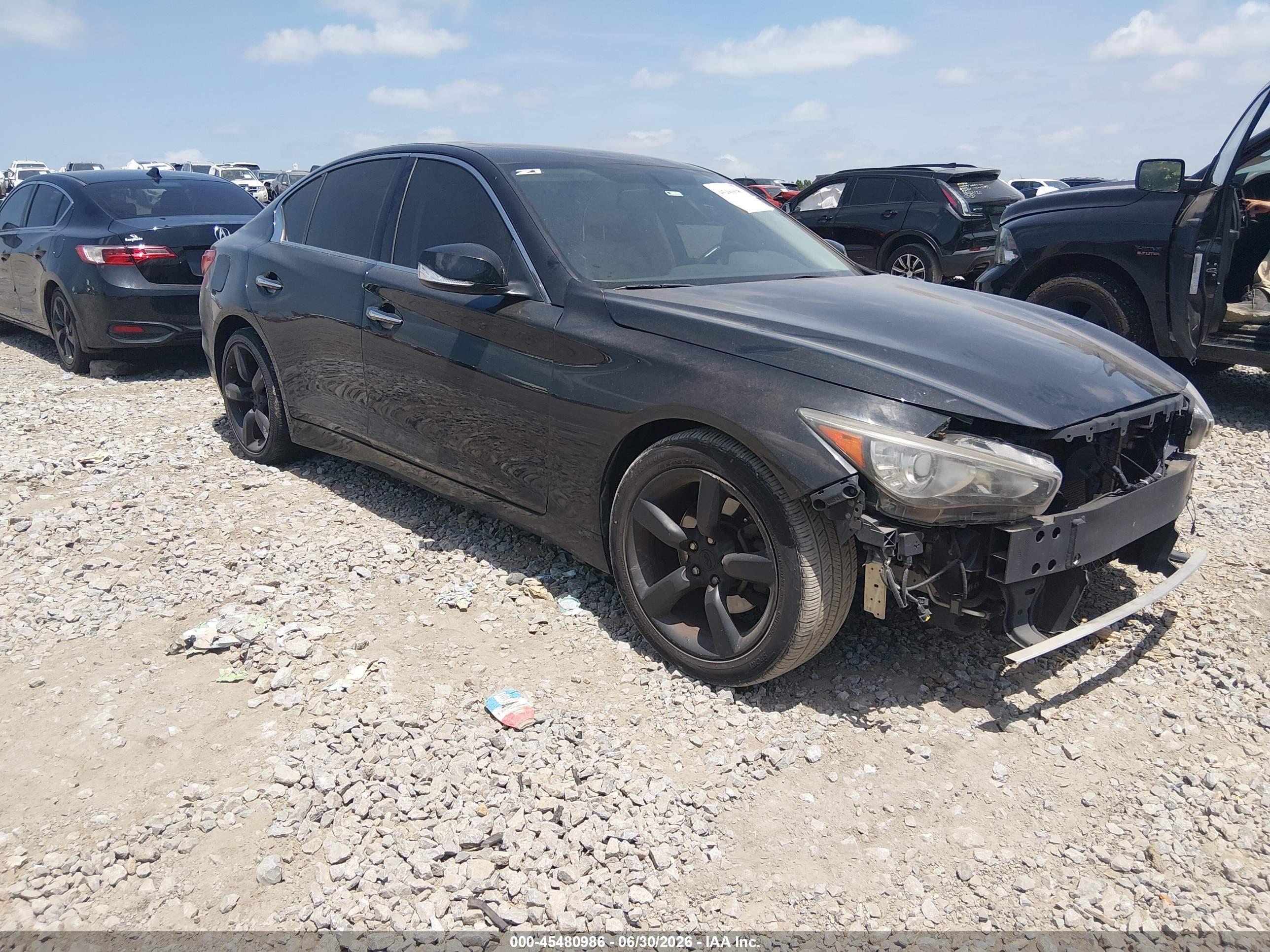 2014 Infiniti Q50 Premium Black vin: JN1BV7AP3EM673981