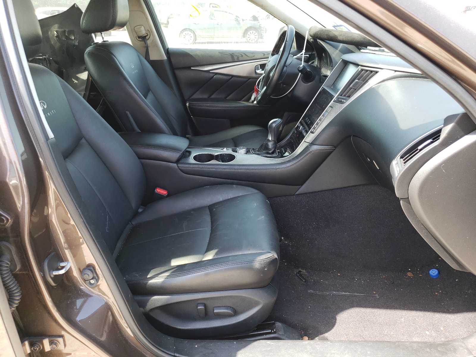 2014 Infiniti Q50 Base Brown vin: JN1BV7AP3EM675696