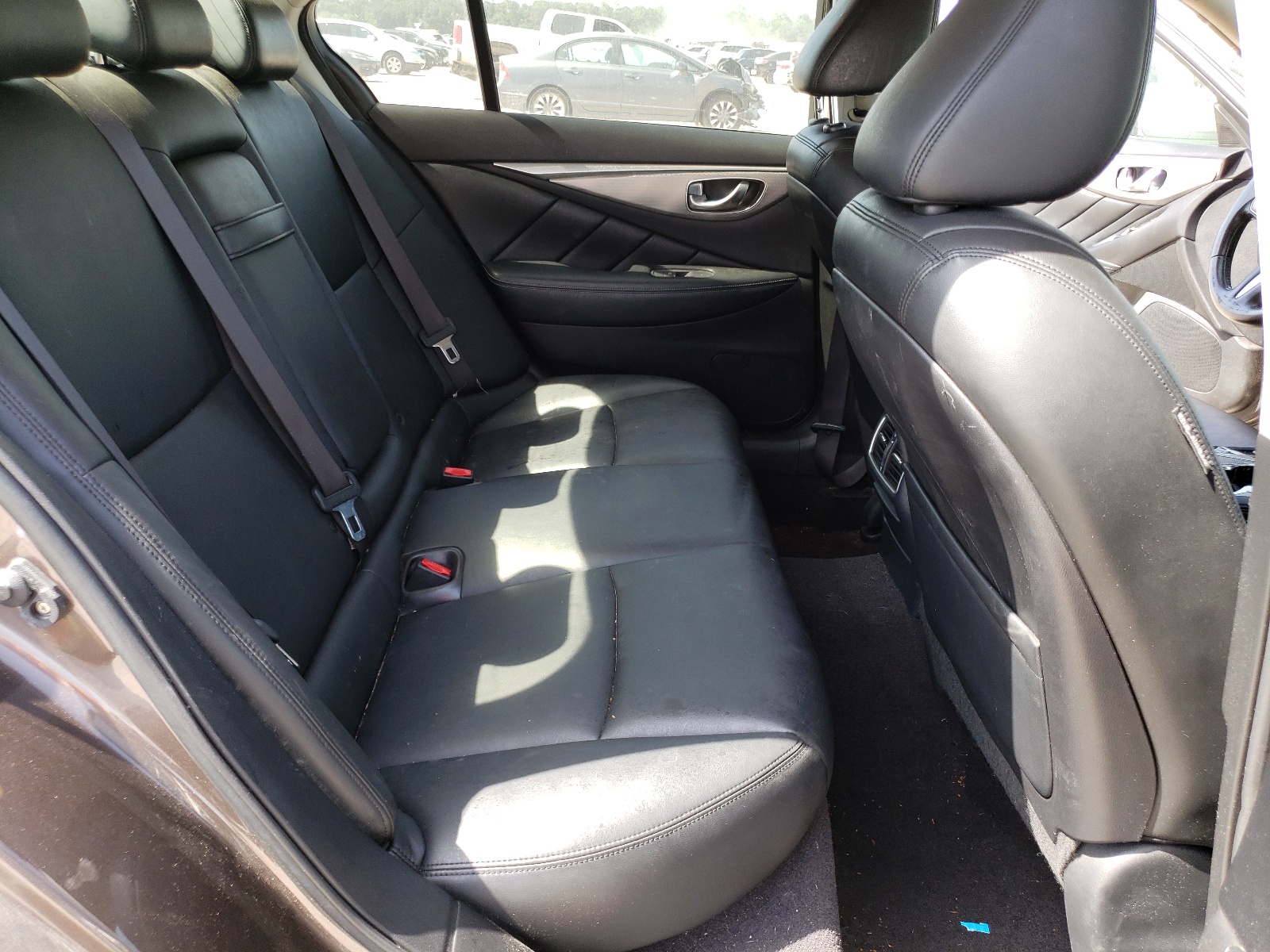 2014 Infiniti Q50 Base Brown vin: JN1BV7AP3EM675696