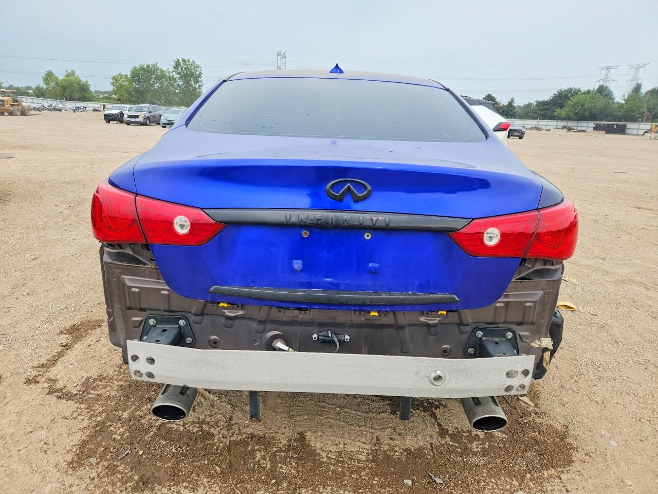 2014 Infiniti Q50 Base Blue vin: JN1BV7AP3EM675696