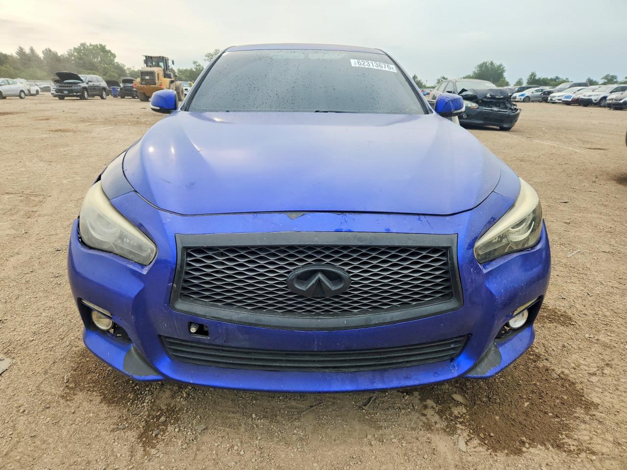 2014 Infiniti Q50 Base Blue vin: JN1BV7AP3EM675696