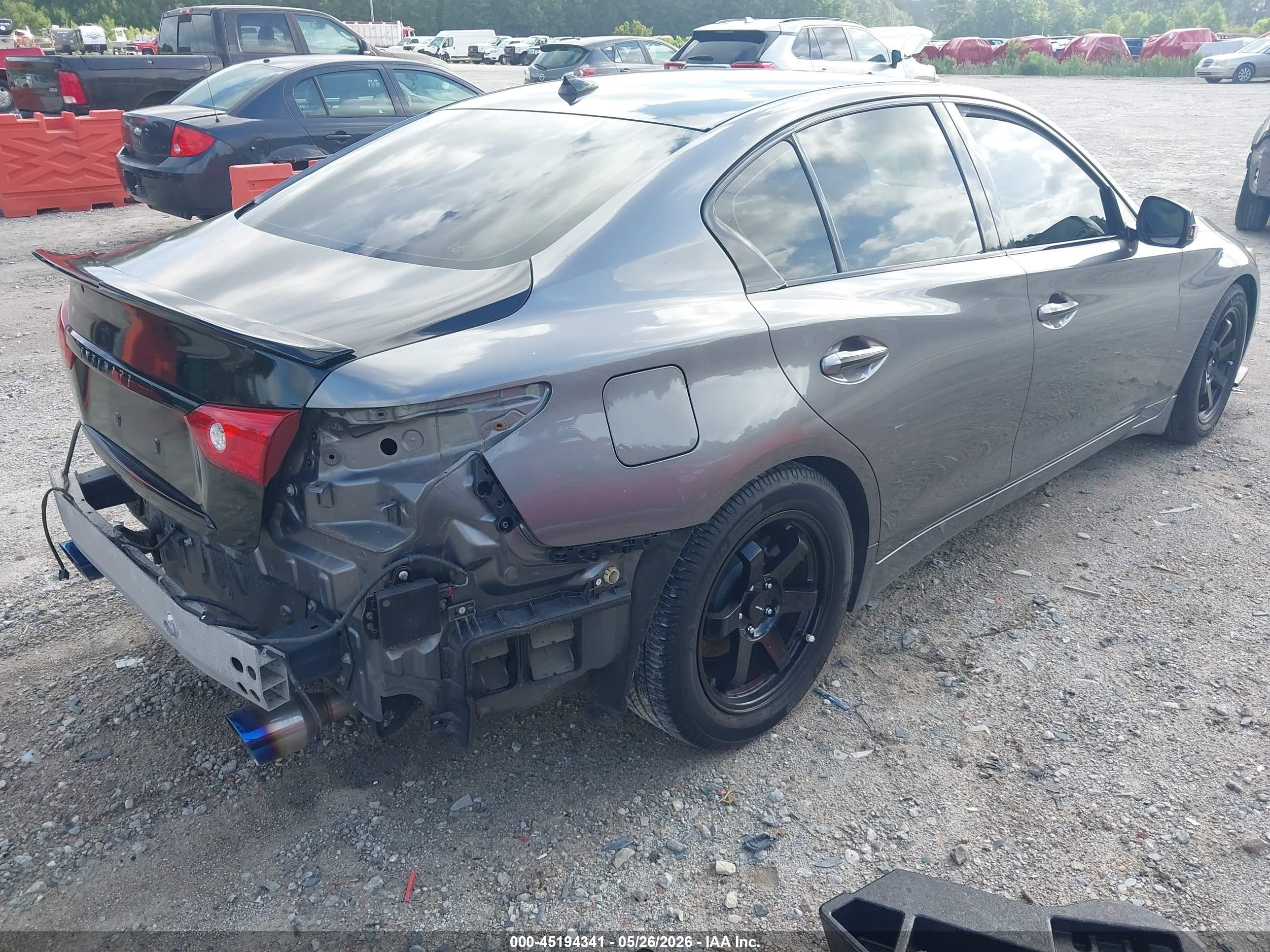 2014 Infiniti Q50 Premium Серый vin: JN1BV7AP3EM676797