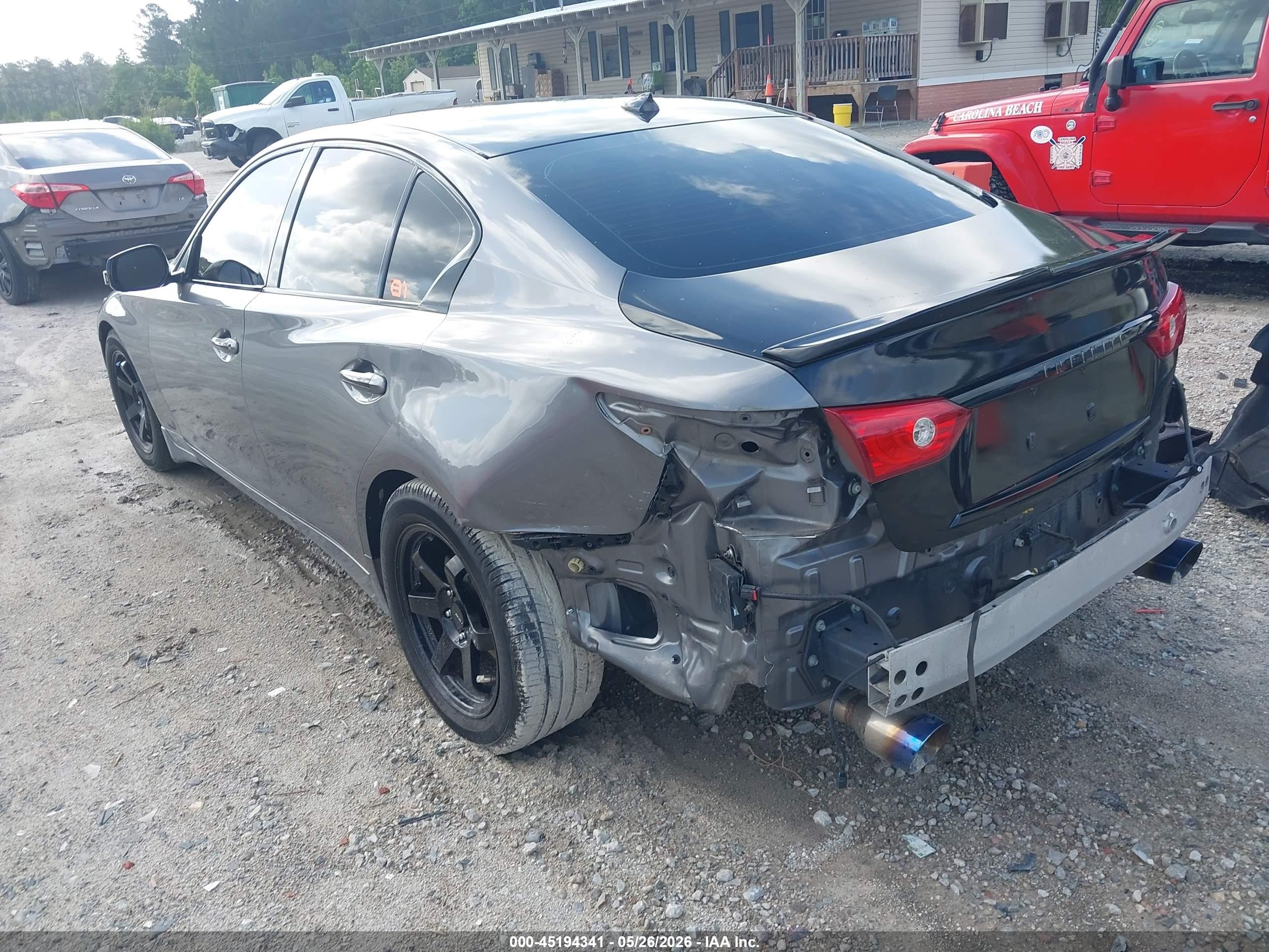 2014 Infiniti Q50 Premium Серый vin: JN1BV7AP3EM676797