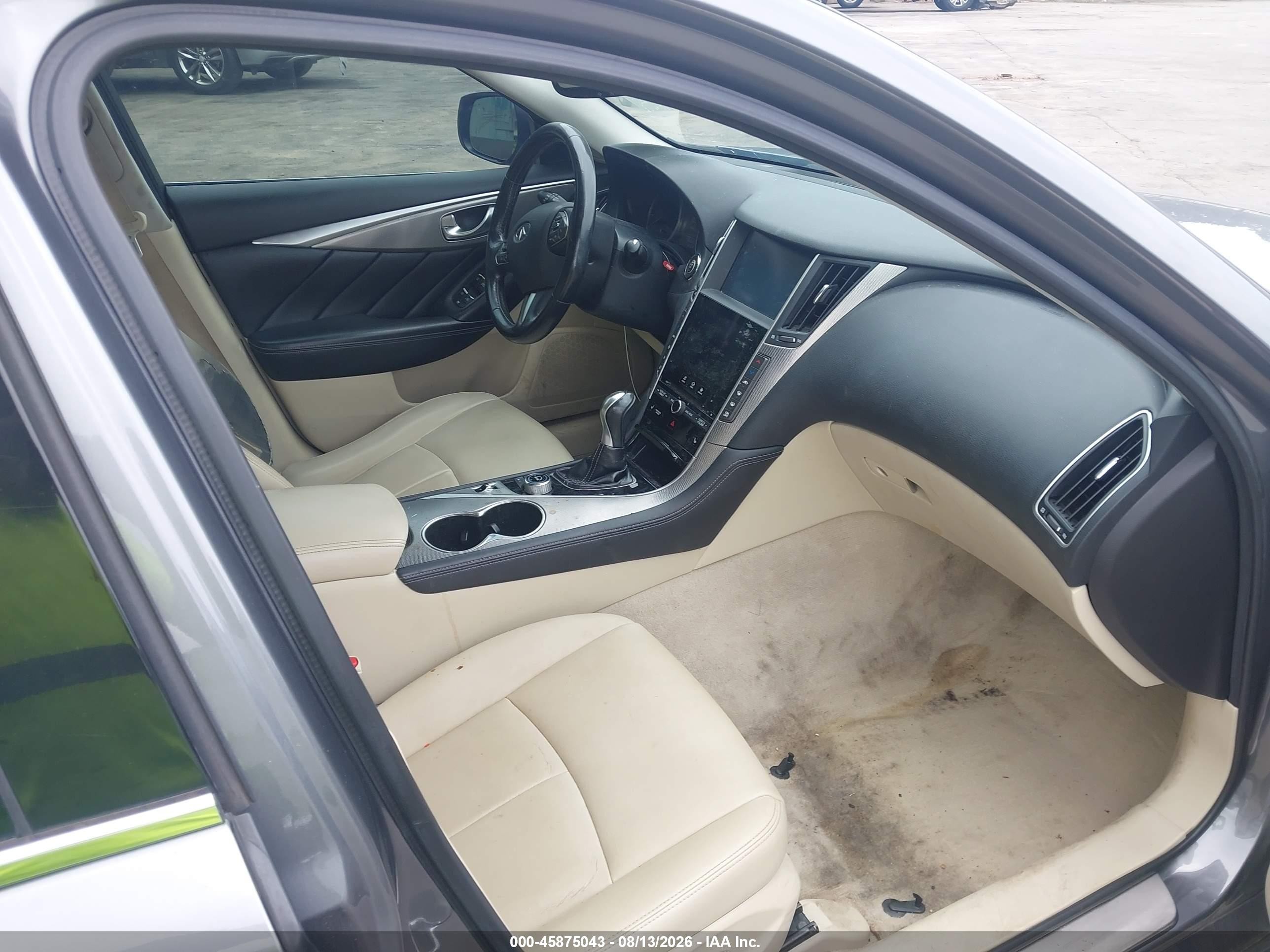 2014 Infiniti Q50 Premium Серый vin: JN1BV7AP3EM676878