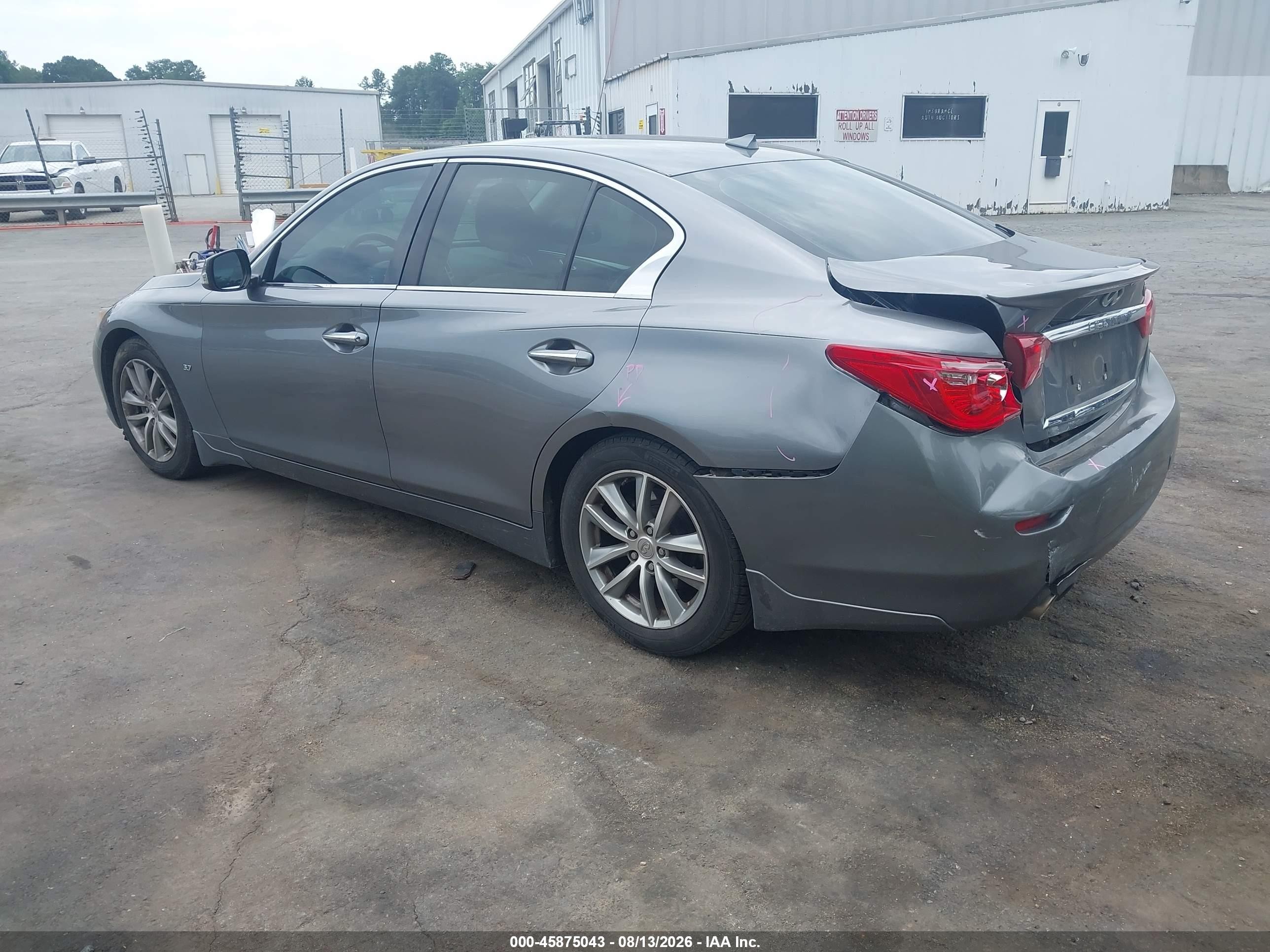 2014 Infiniti Q50 Premium Серый vin: JN1BV7AP3EM676878