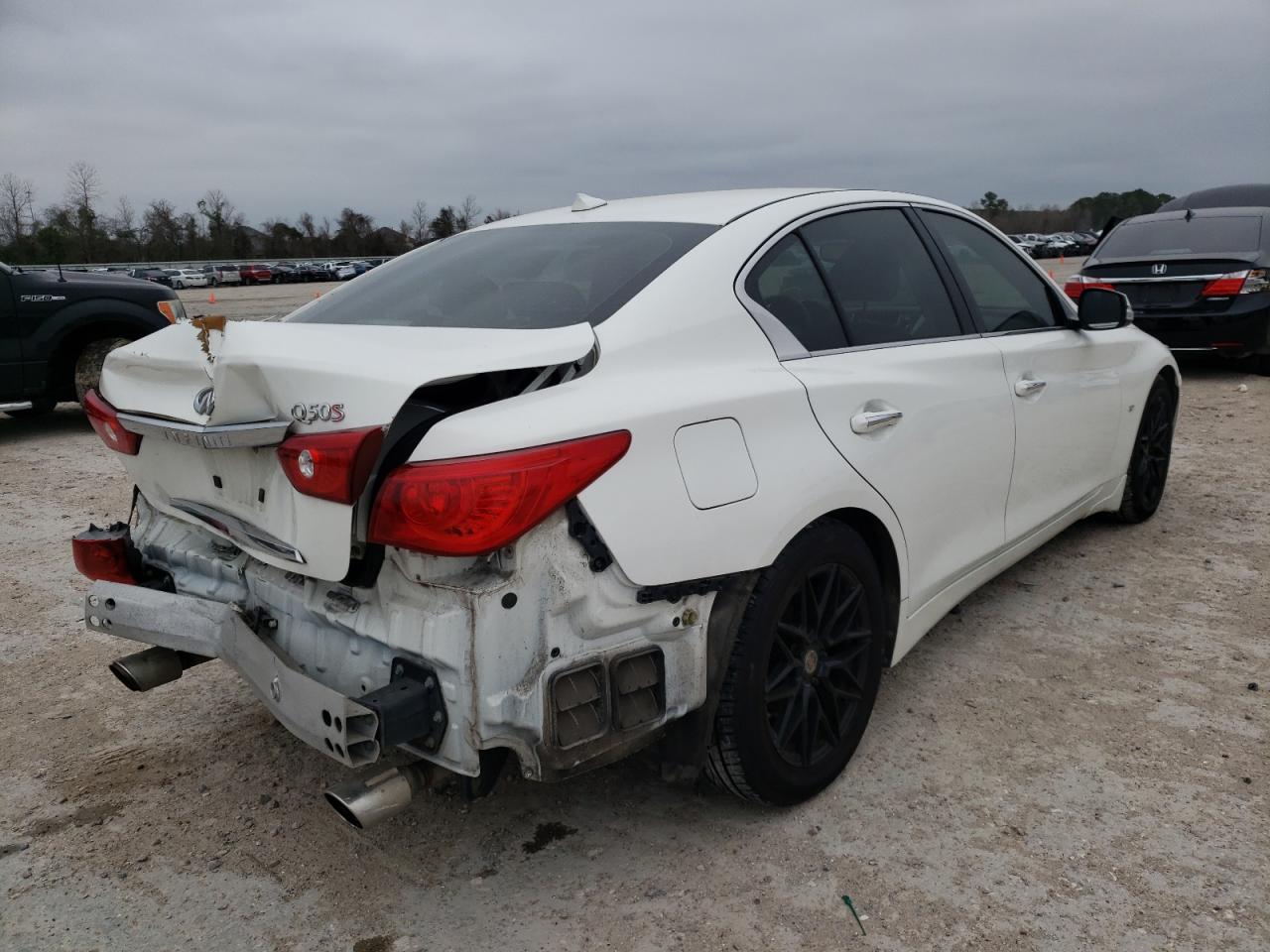 2014 Infiniti Q50 Base White vin: JN1BV7AP3EM679330