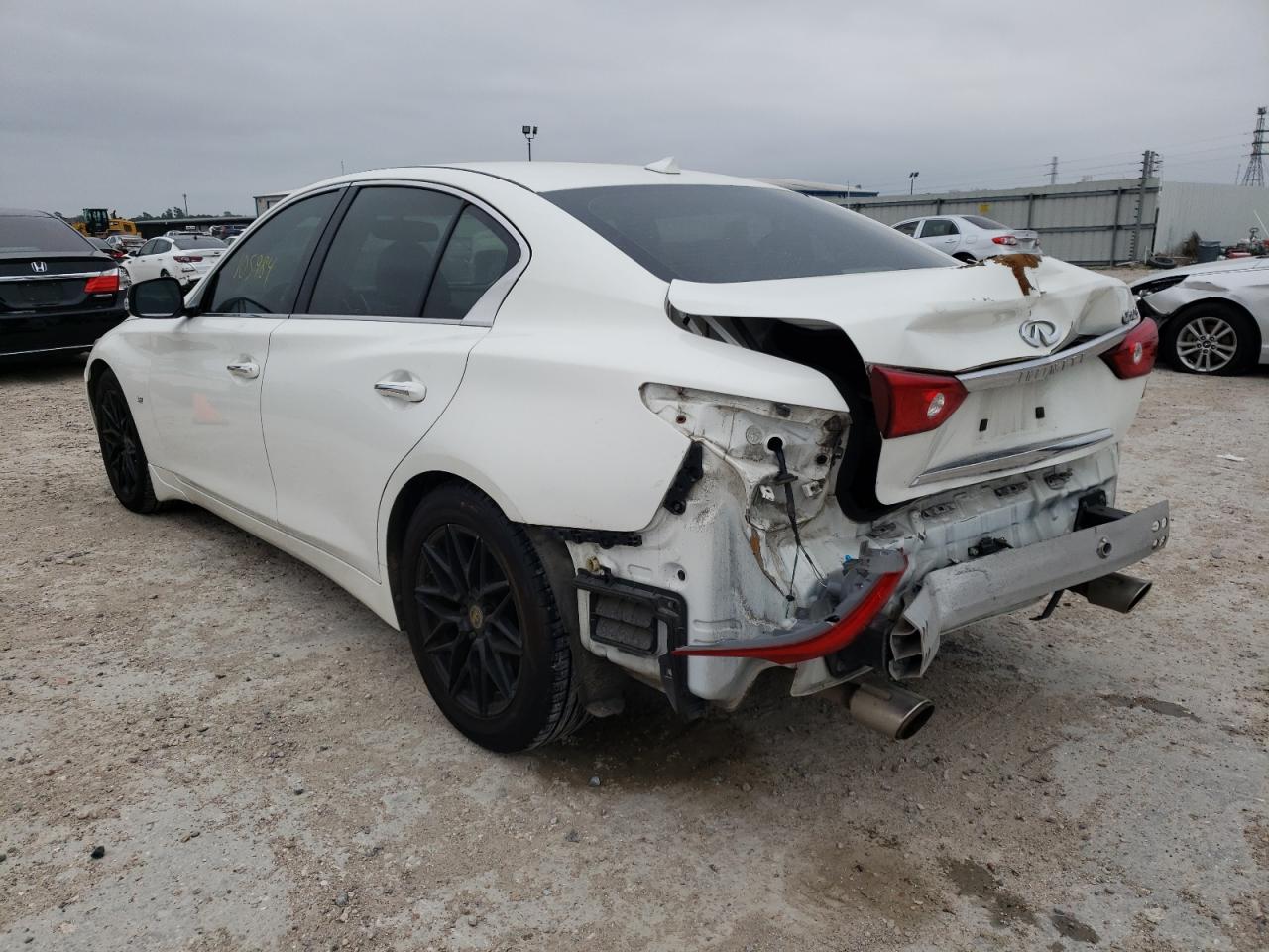 2014 Infiniti Q50 Base White vin: JN1BV7AP3EM679330
