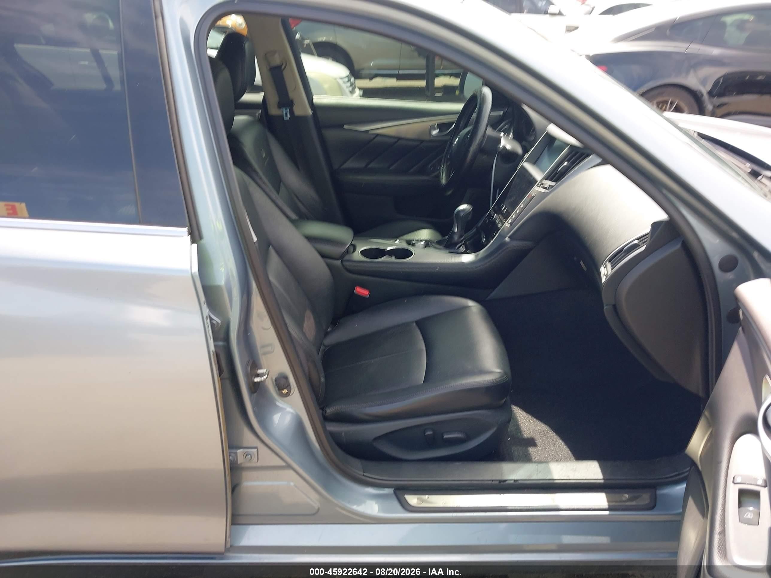 2014 Infiniti Q50 Premium Blue vin: JN1BV7AP3EM679876