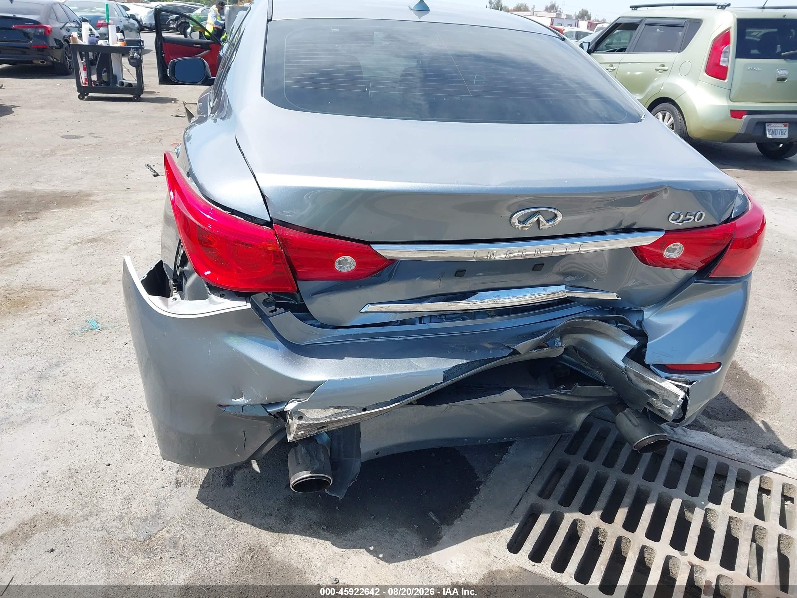 2014 Infiniti Q50 Premium Blue vin: JN1BV7AP3EM679876