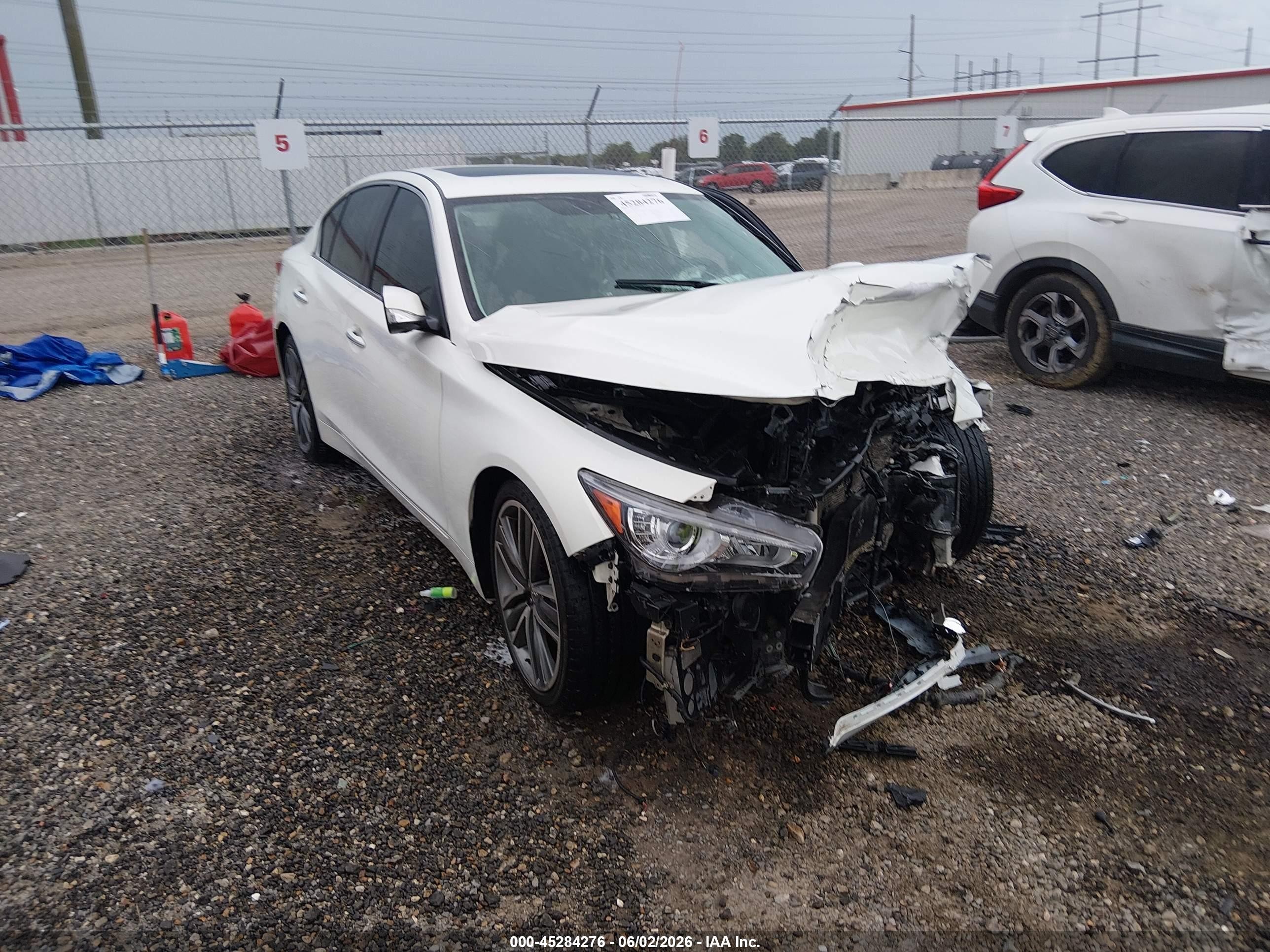2014 Infiniti Q50 Sport Белый vin: JN1BV7AP3EM685774