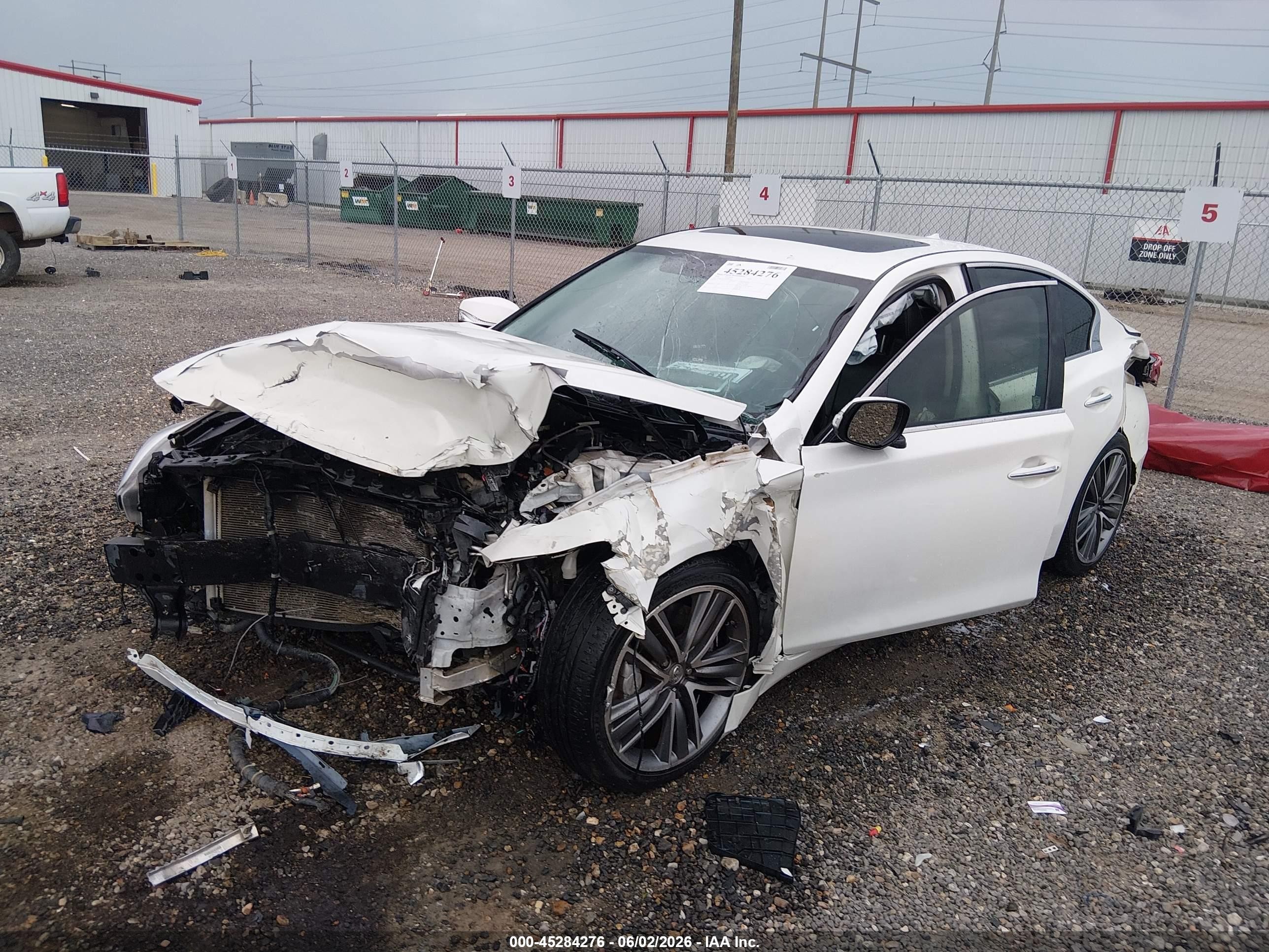 2014 Infiniti Q50 Sport White vin: JN1BV7AP3EM685774