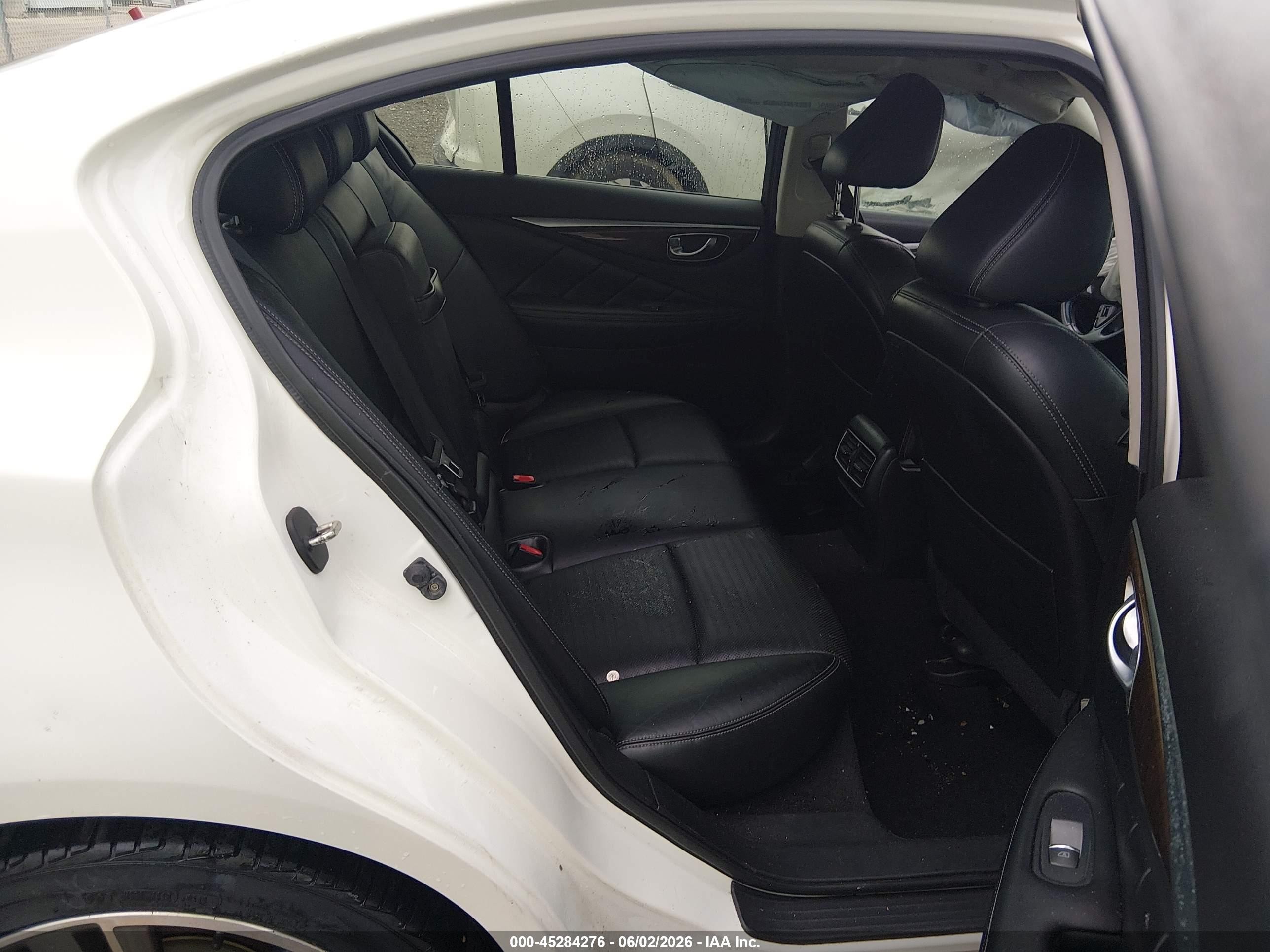 2014 Infiniti Q50 Sport White vin: JN1BV7AP3EM685774