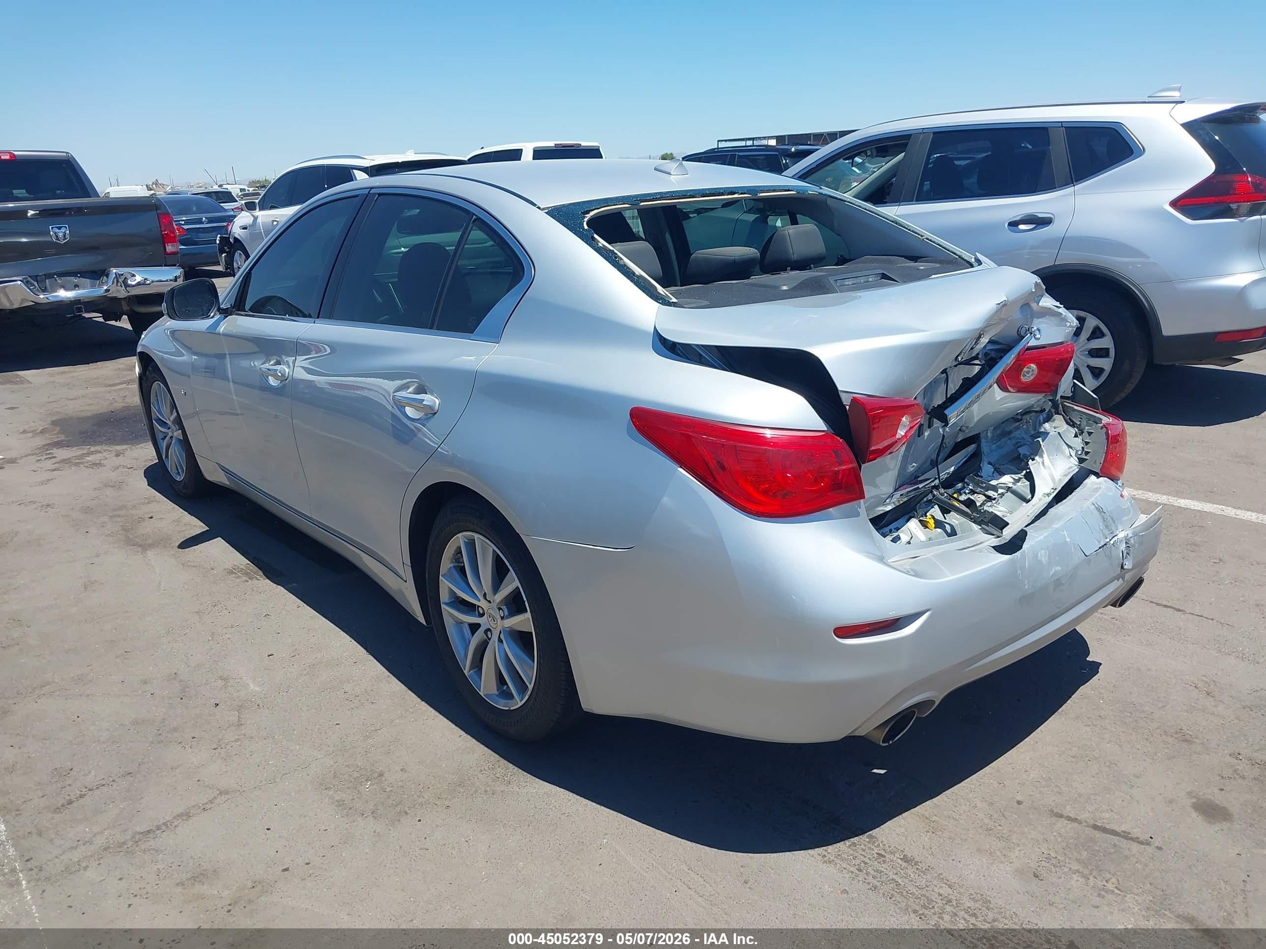 2014 Infiniti Q50 Premium/sport Серебряный vin: JN1BV7AP3EM686360