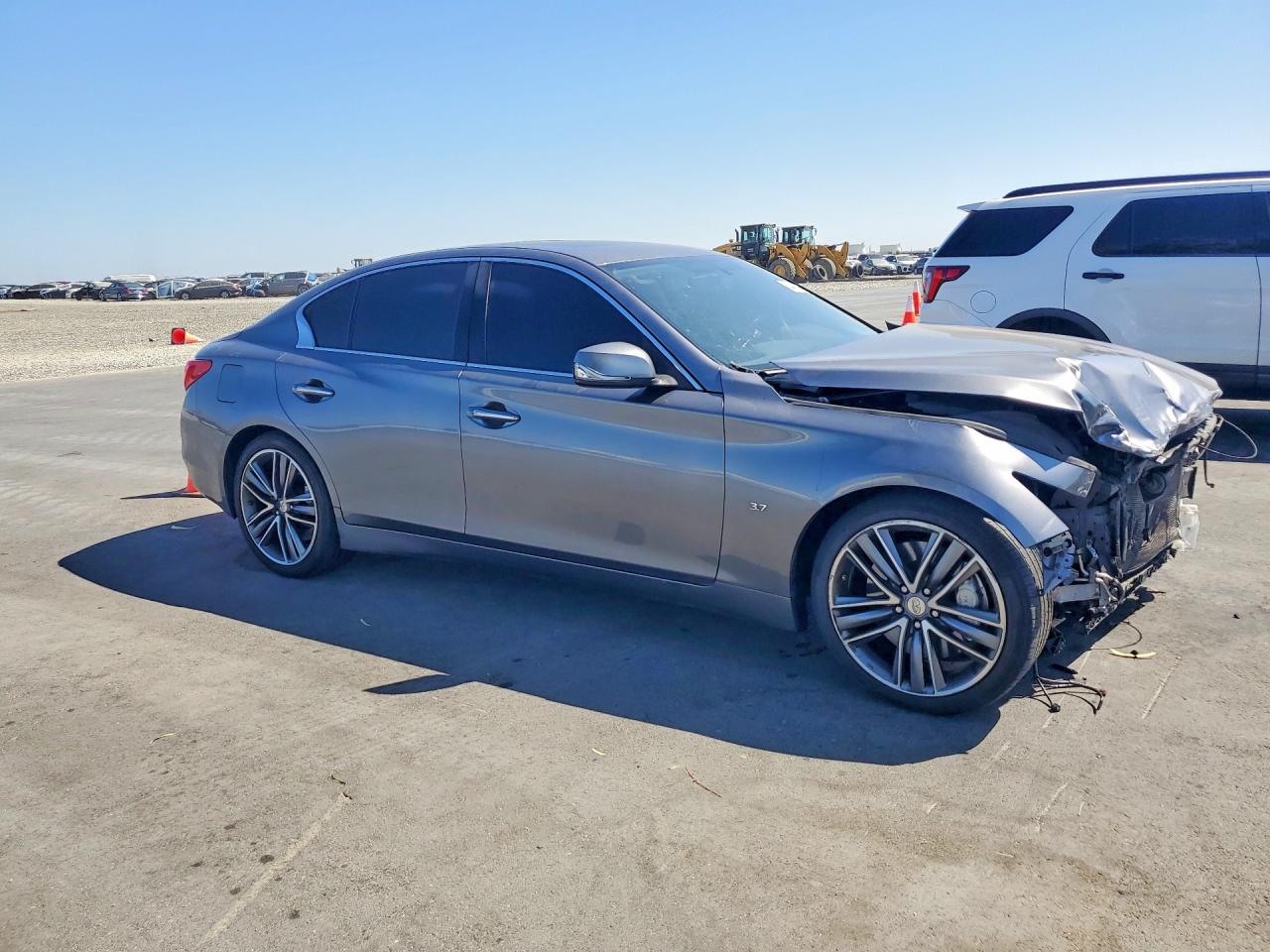 2014 Infiniti Q50 Sport Charcoal vin: JN1BV7AP3EM689484