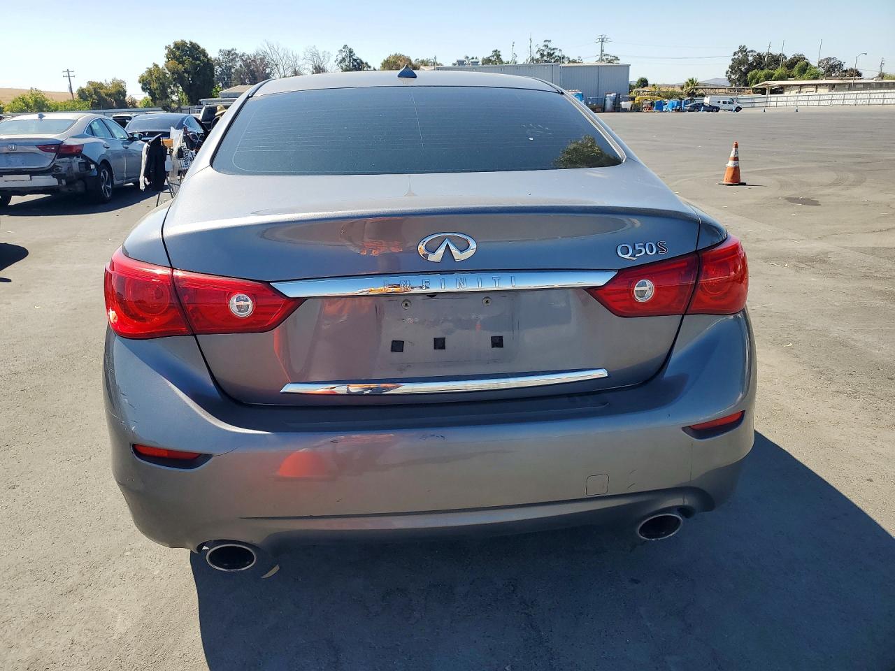 2014 Infiniti Q50 Sport Charcoal vin: JN1BV7AP3EM689484