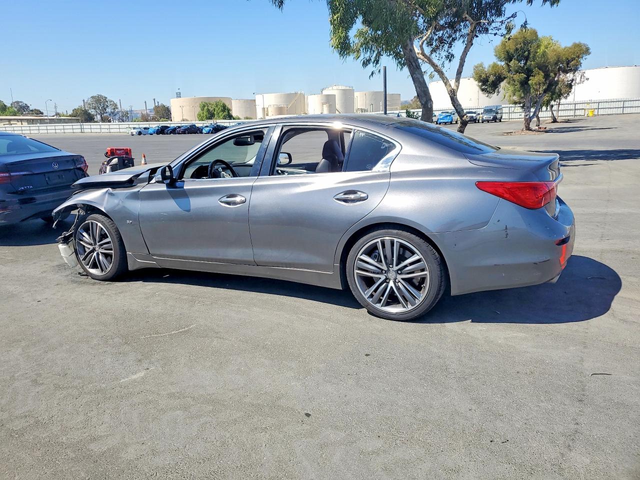 2014 Infiniti Q50 Sport Charcoal vin: JN1BV7AP3EM689484